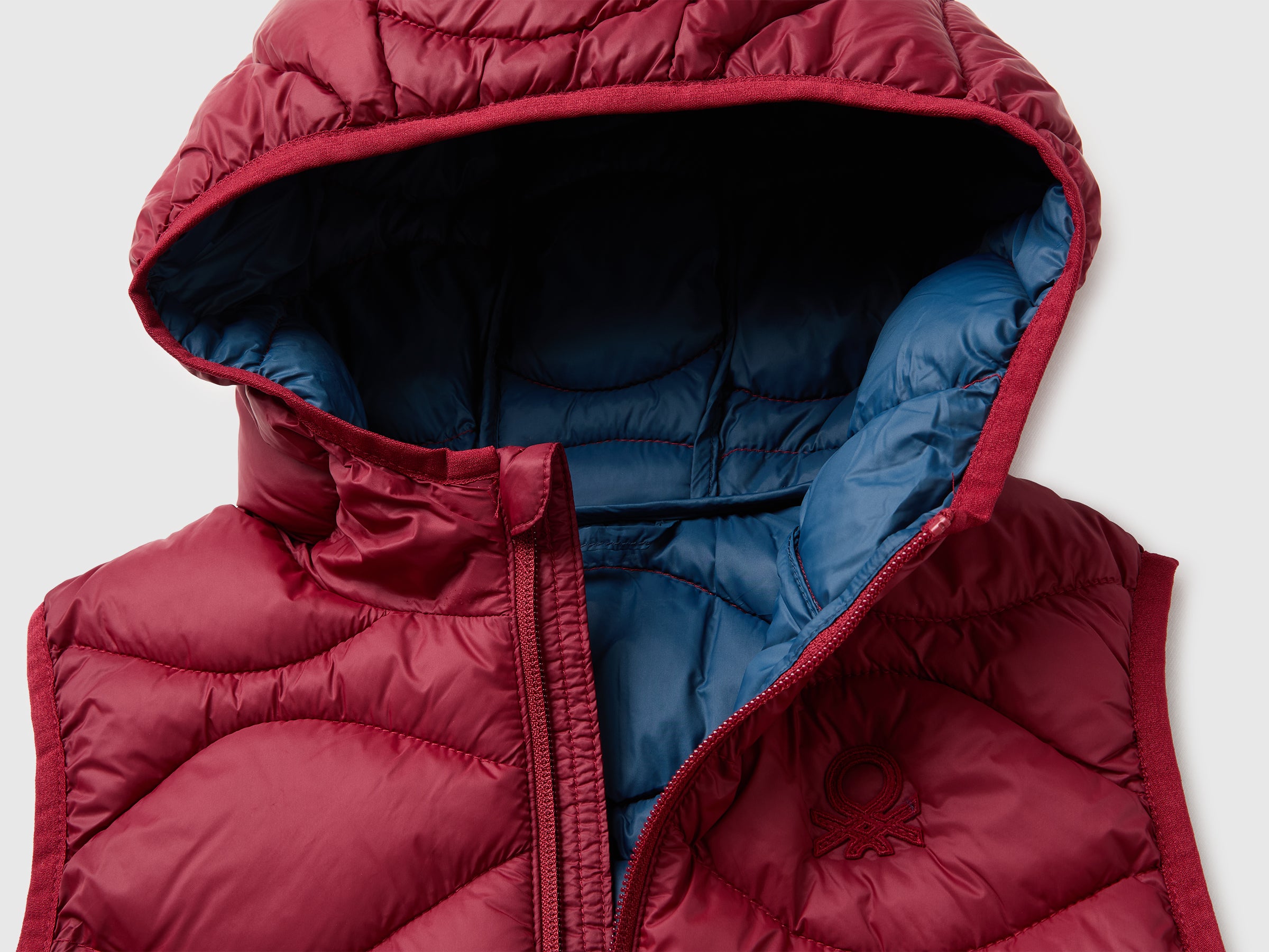 United Colors of Benetton smanicato imbottito cappuccio nylon S