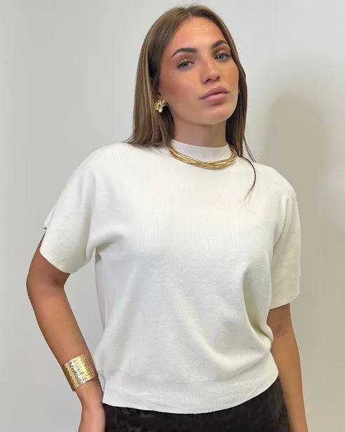 Sottosopra TF13 maglia lupetto mezza manica blu taglia unica