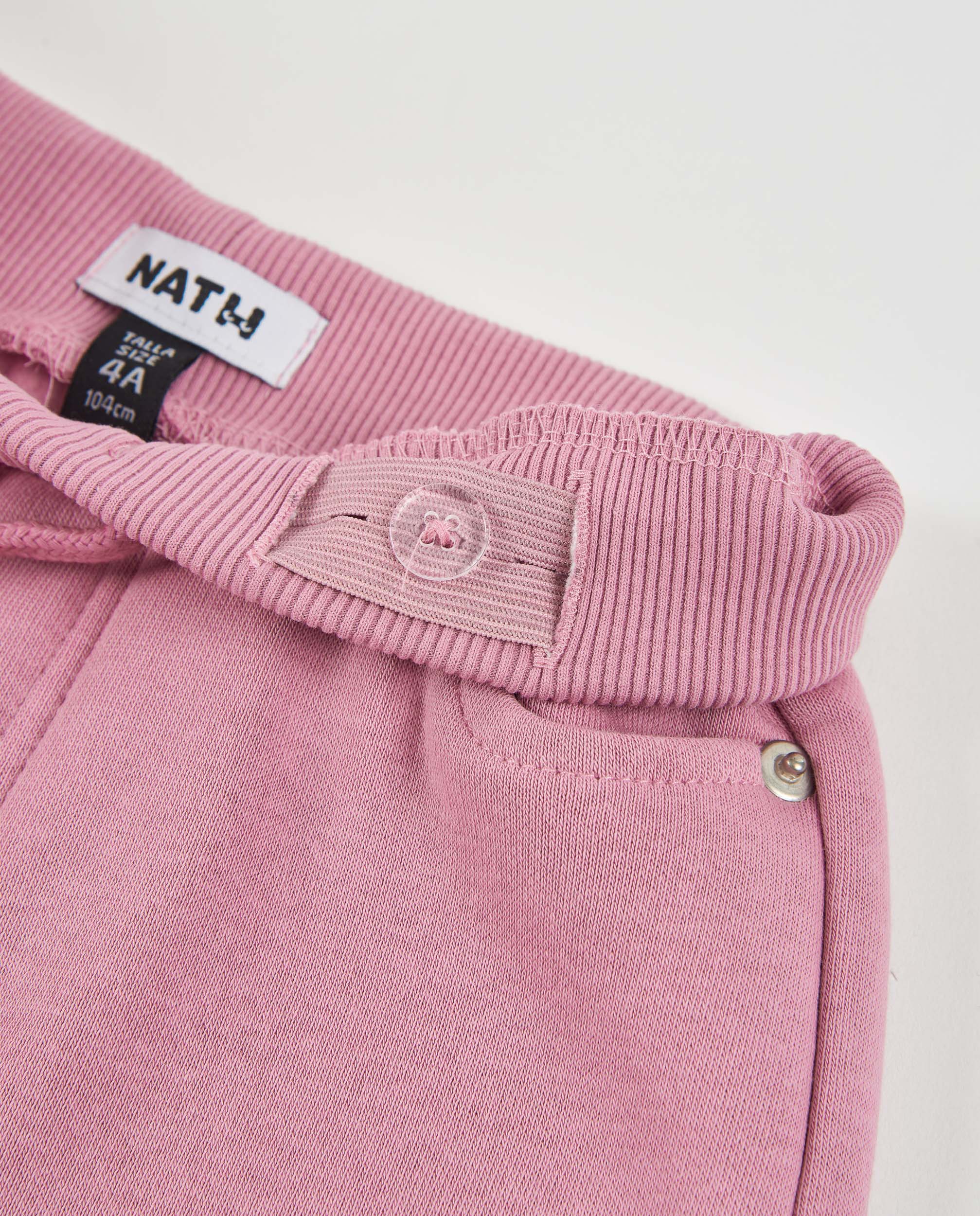 TucTuc Pantaloni Maglia Gamba Larga Rosa Bimba 4-16 Anni