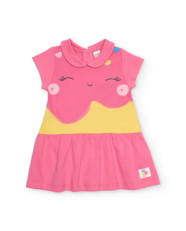 TucTuc Vestiti abitino neonata maglia gonna rosa