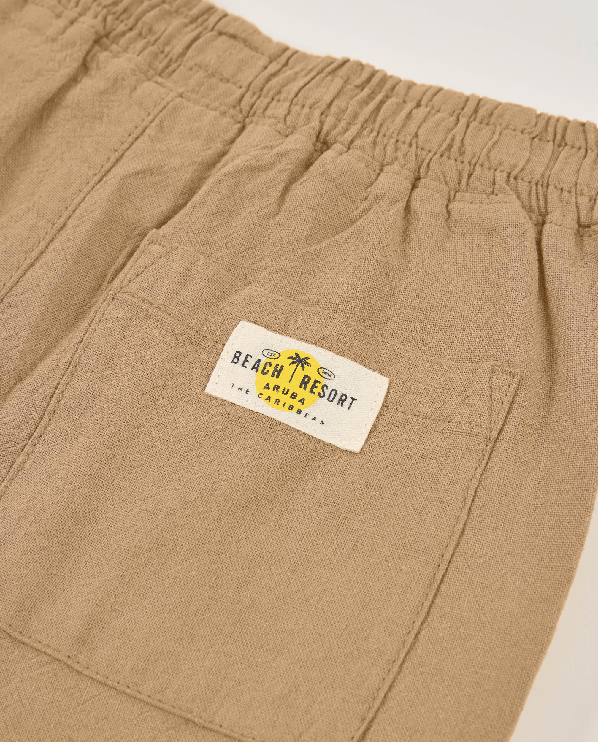 TucTuc Pantaloni Bambino Camel Vita Elastica Cotone
