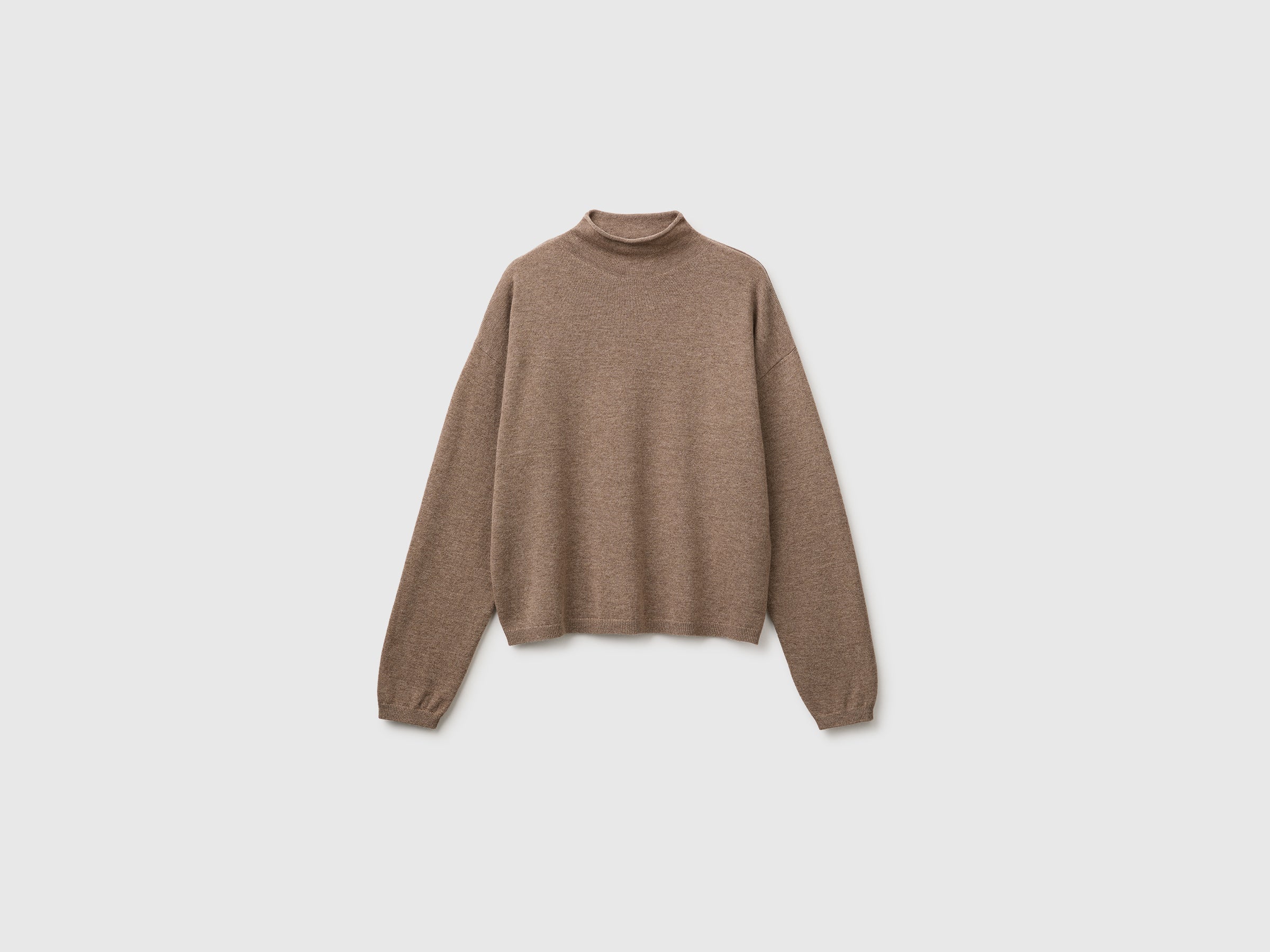 Benetton Maglione Lana Cashmere Scollo Rotondo