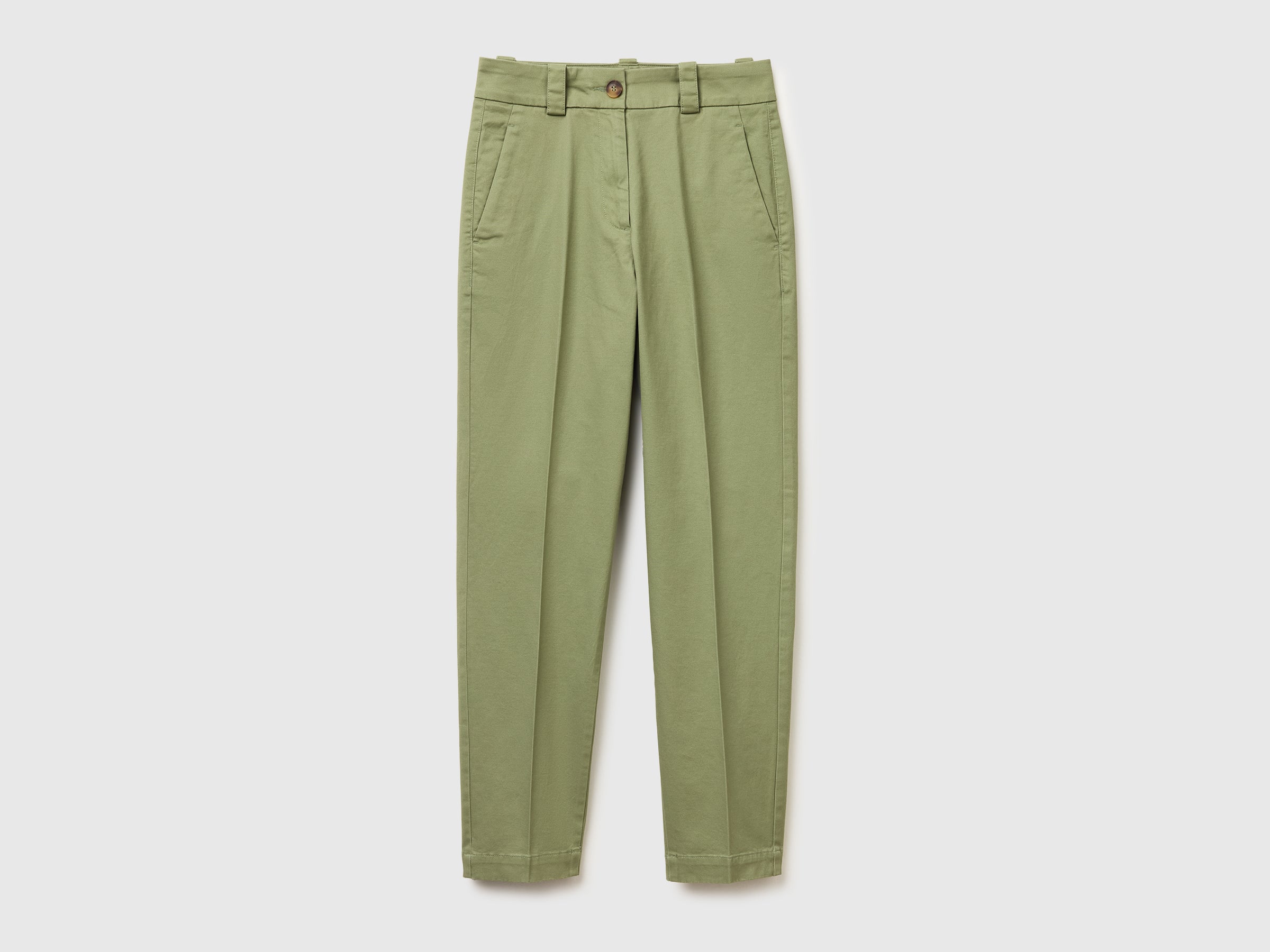 United Colors of Benetton Pantaloni slim misto cotone taglia 42