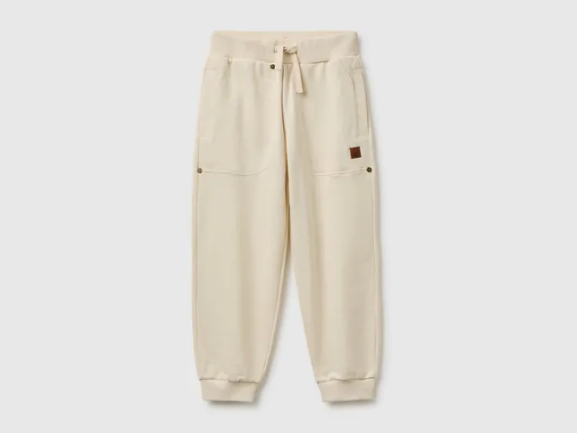United Colors of Benetton joggers pantaloni felpa cotone tasche