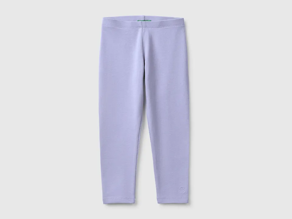 Benetton Stretch cotton leggings pantaloni cotone taglia 98