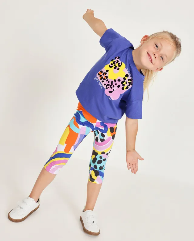 TucTuc Completi Completo Bambina Maglia Lilla Stampa