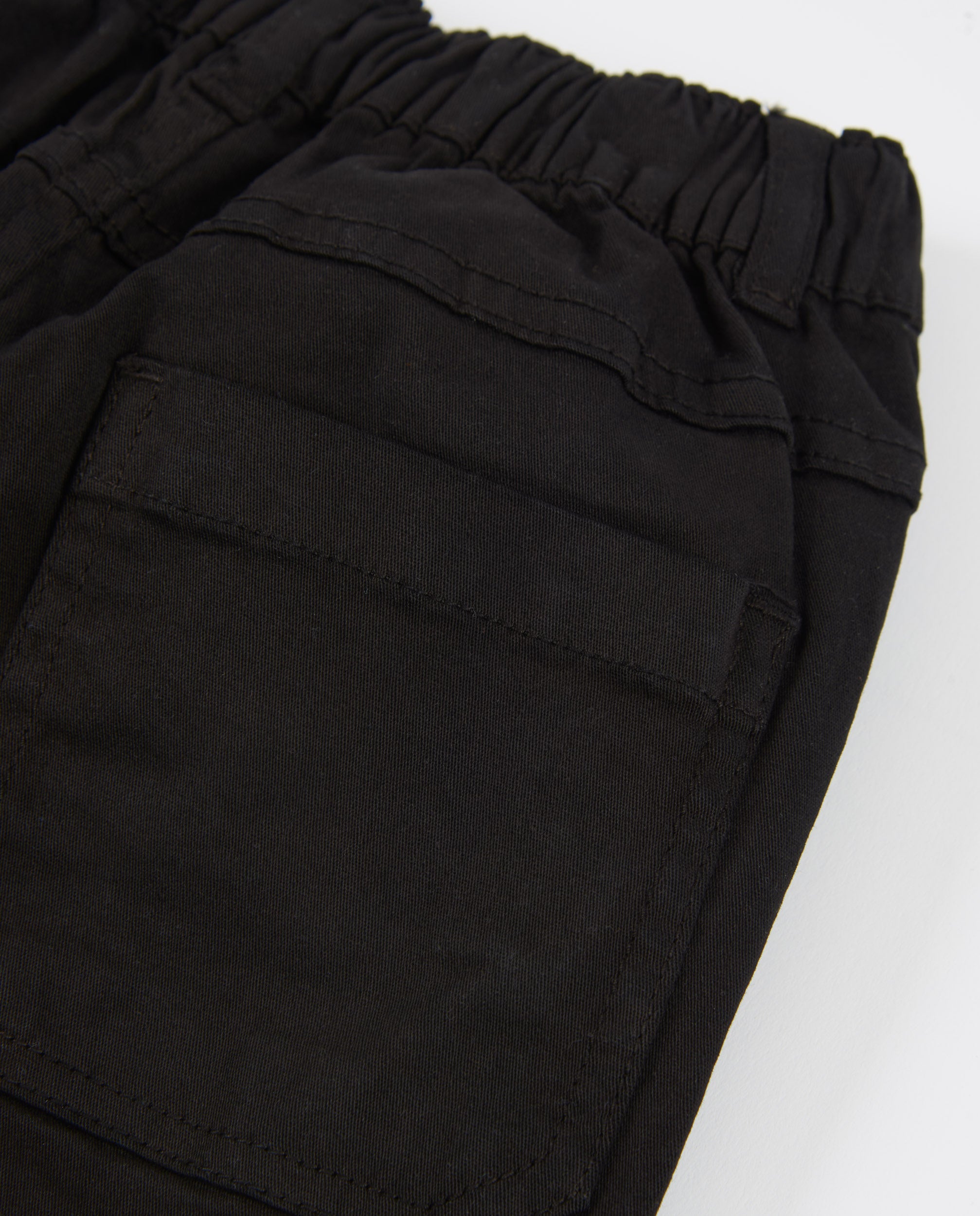 TucTuc Pantaloni bambino nero elastico tasche