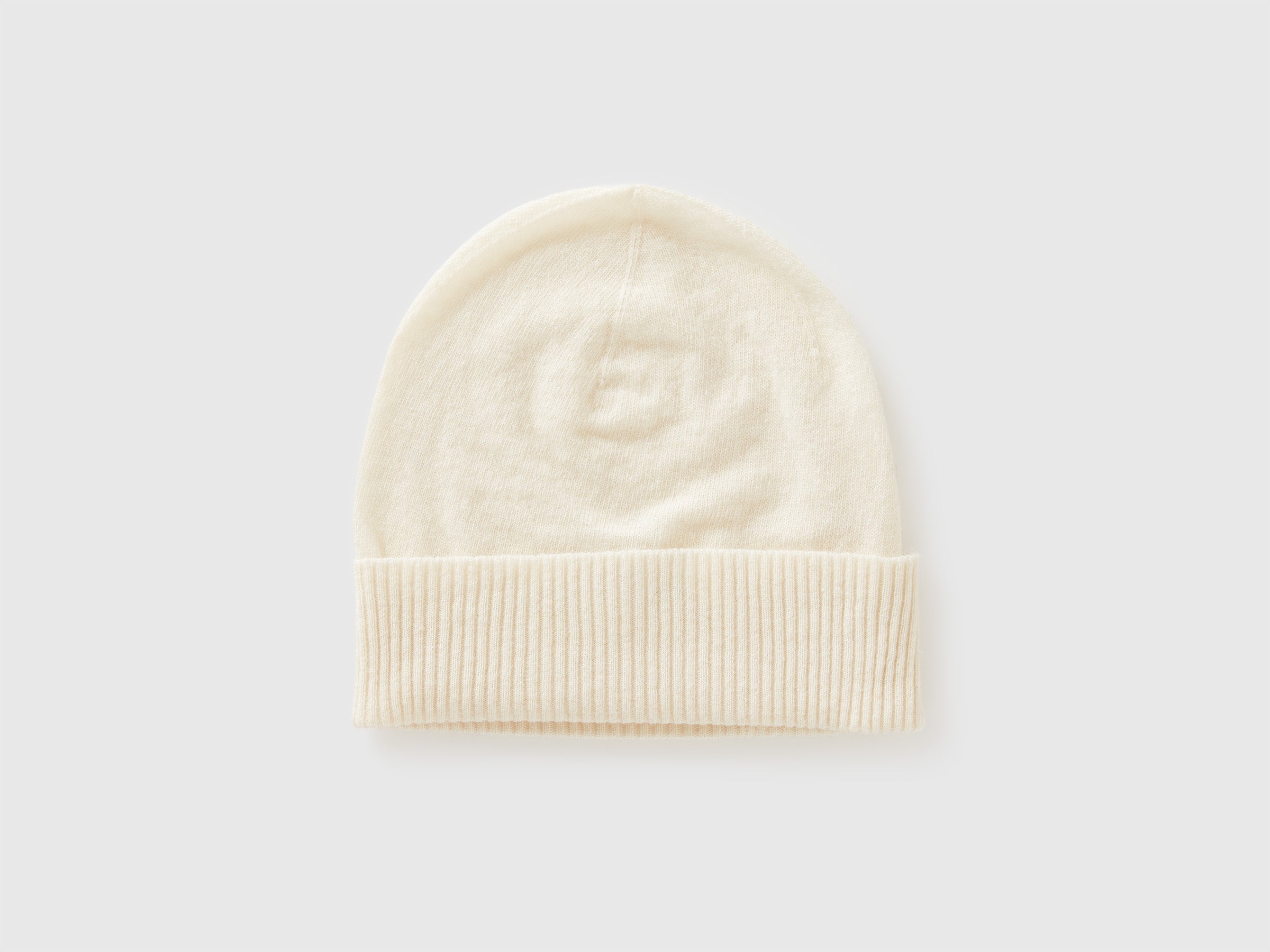 United Colors of Benetton Cappello lana merino crema OS