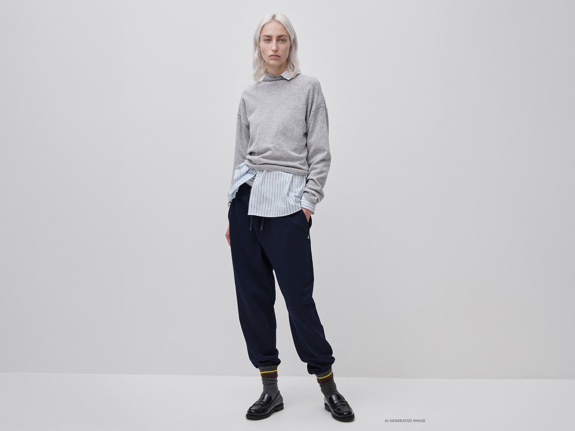 United Colors of Benetton Maglione Lana e Cashmere Scollo Rouches