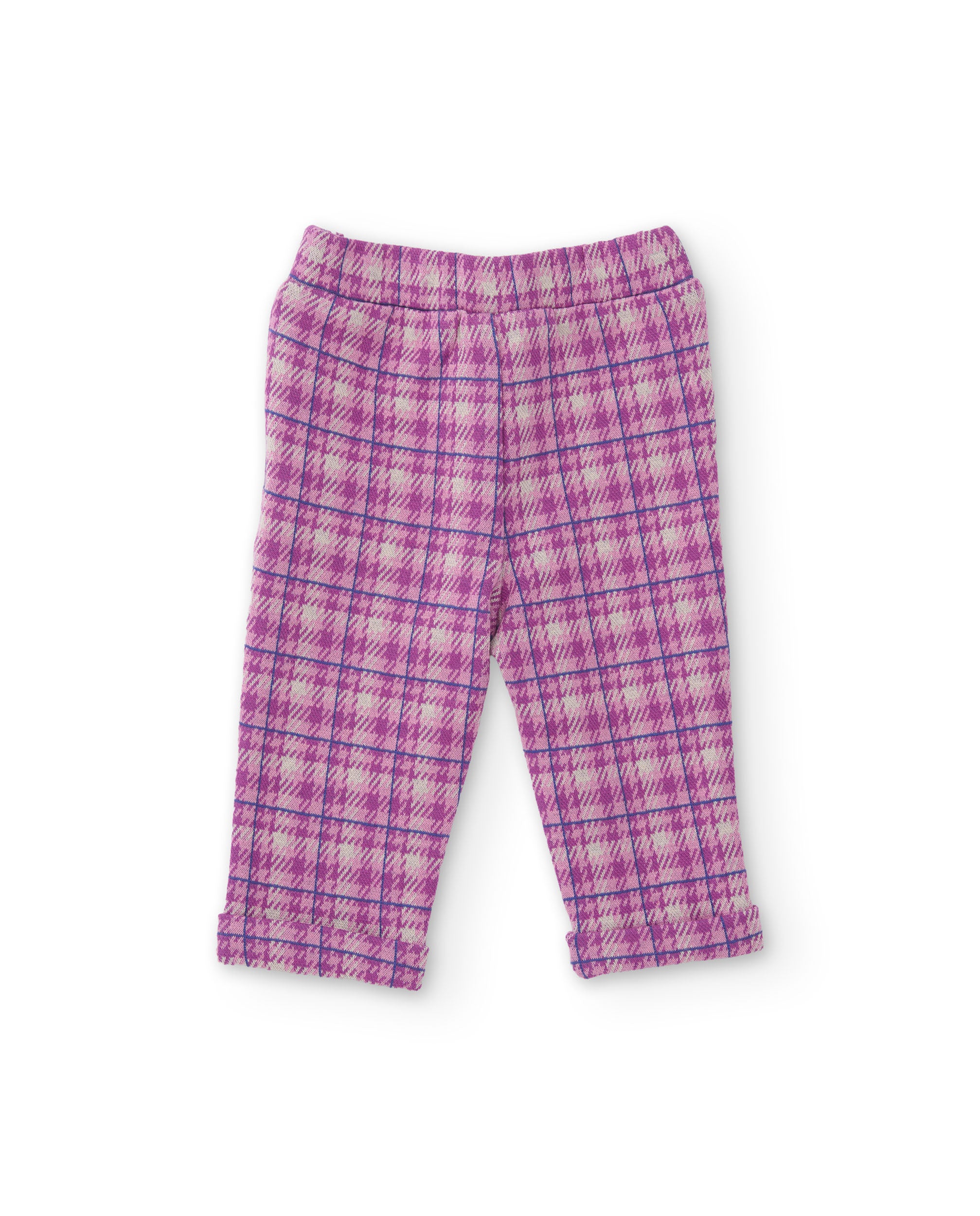 TucTuc Completi Neonata Viola 0-24M Blusa Volant+Quadri