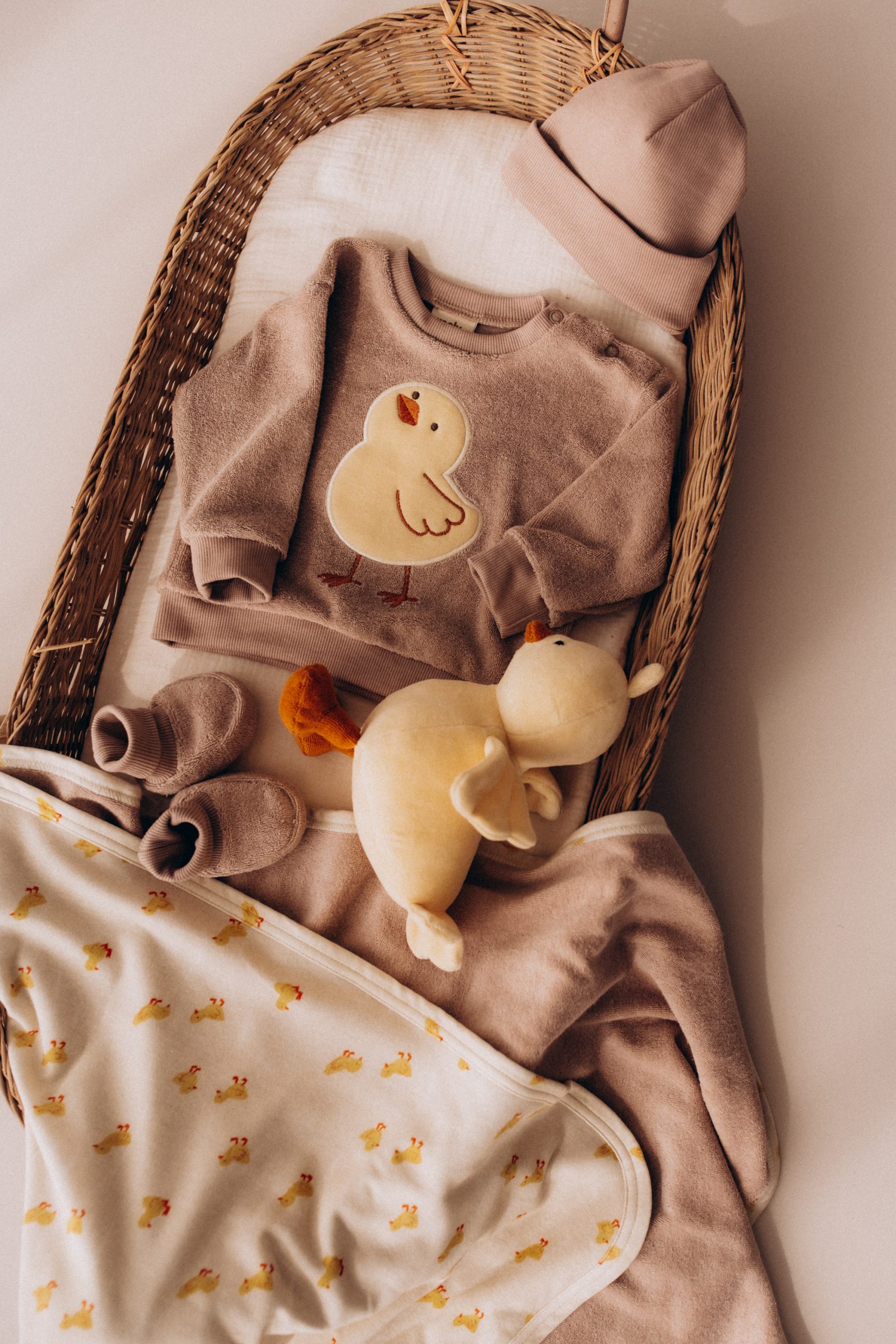 Woolly Organic Baby cuffia costina cotone bio neonato GOTS