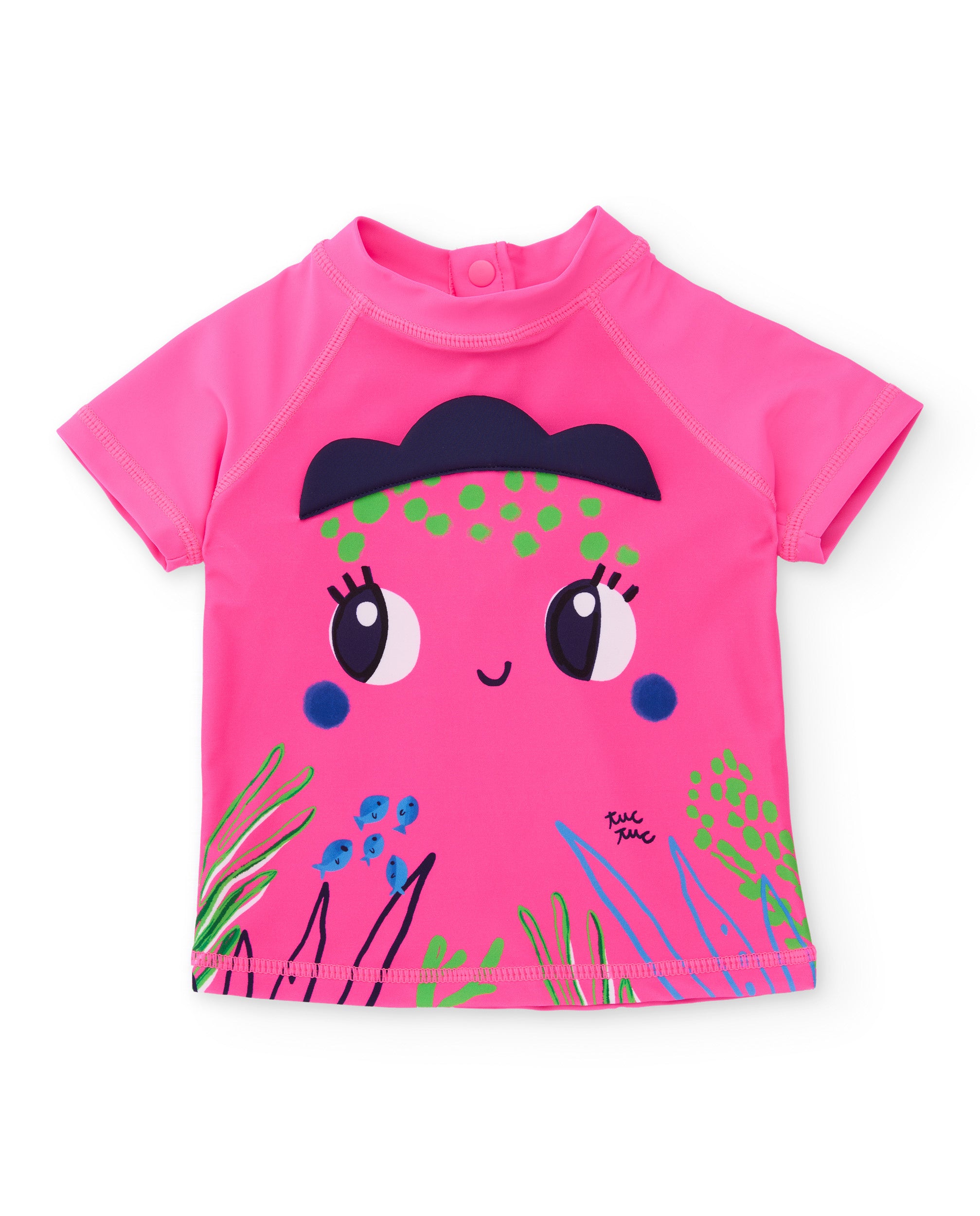 TucTuc Magliette maglietta mare bambina fucsia UPF 50+