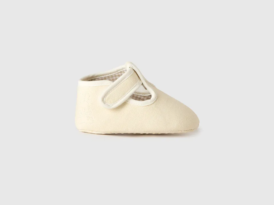 United Colors of Benetton First steps scarpine cotone velcro coniglio