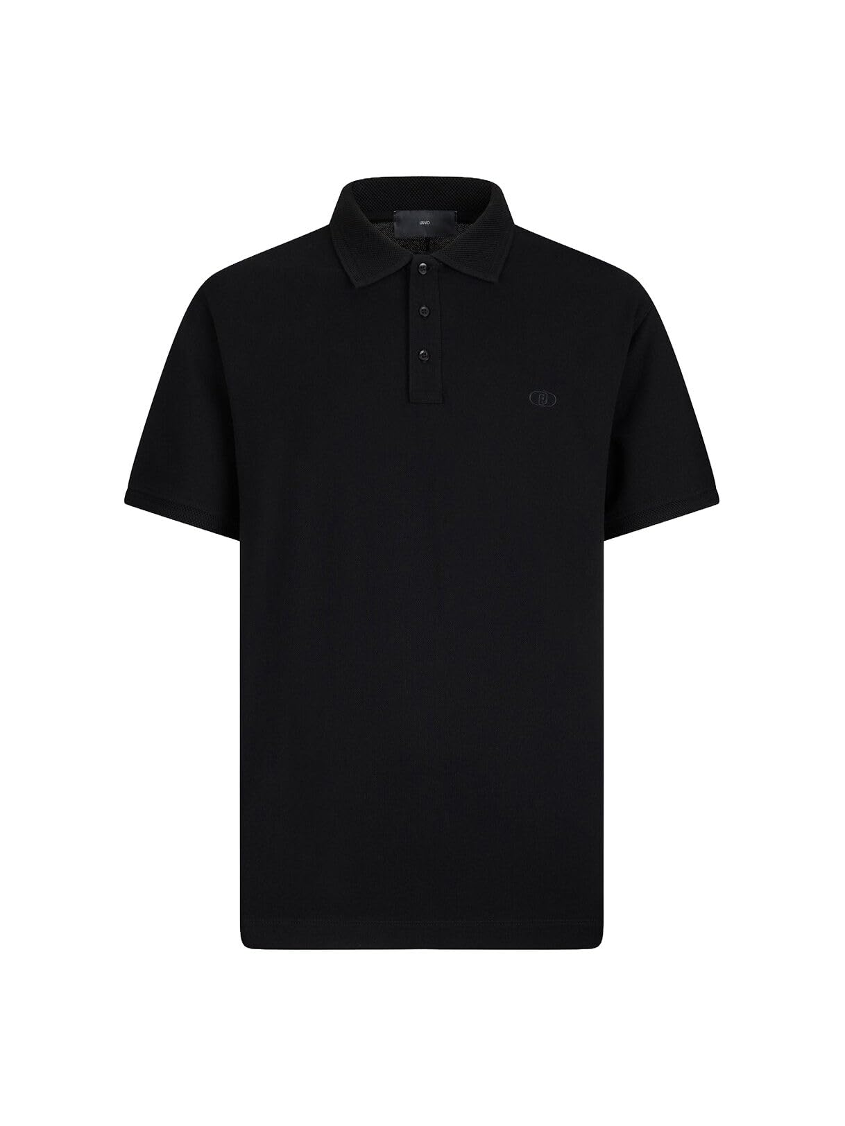 Liu Jo Polo Piquet L Maglia Polo Cotone Nero Bottoni