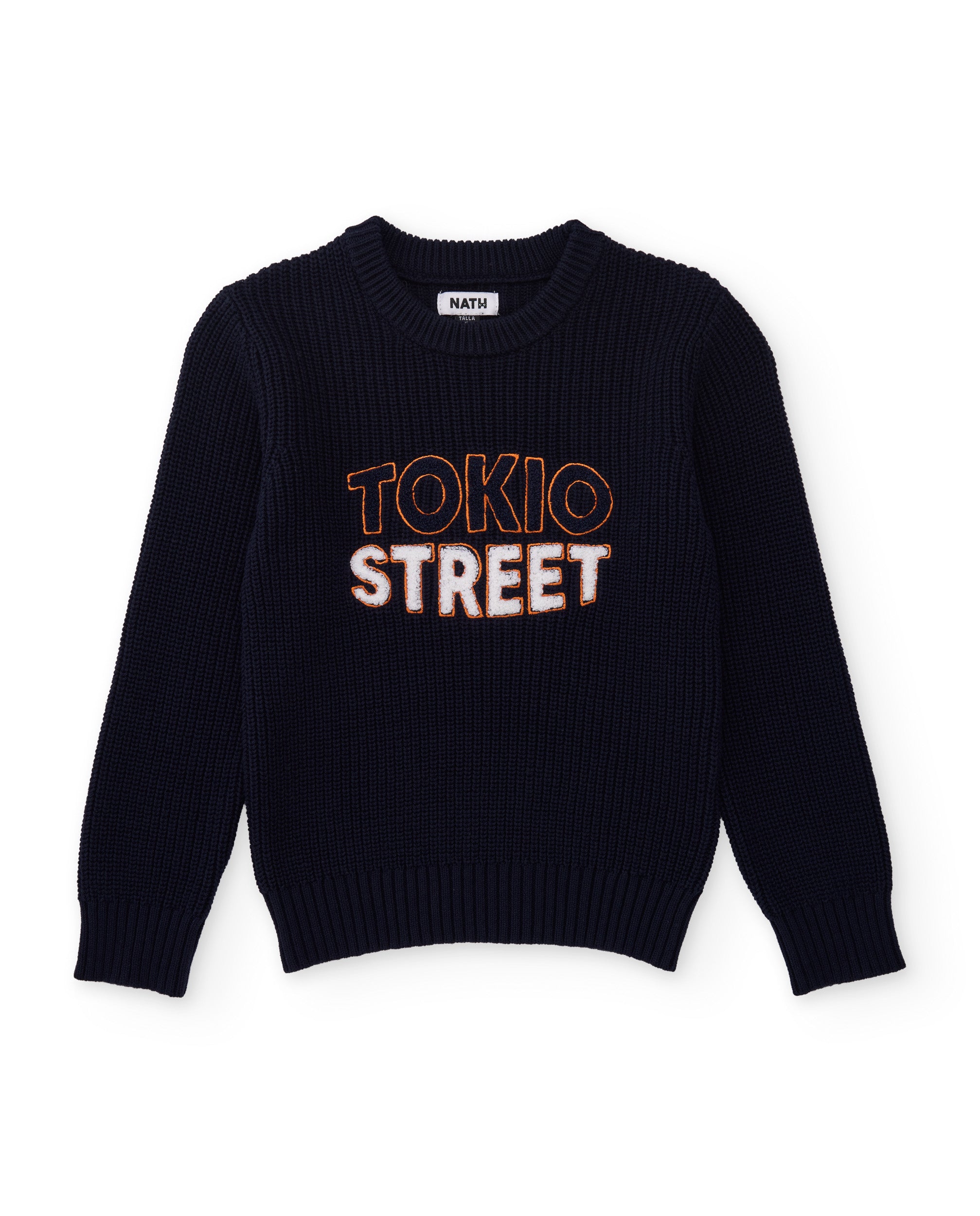 TucTuc Maglioni Maglione Bimbo Blu Navy Scritta Tokio
