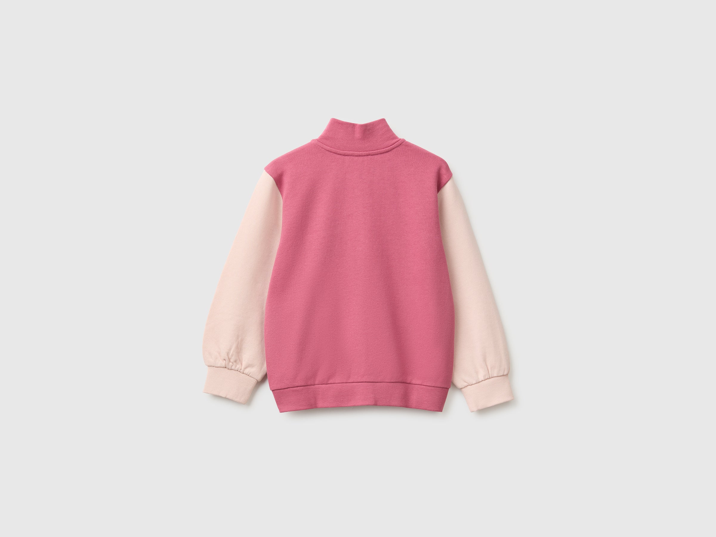 United Colors of Benetton felpa zip logo cotone organico 98