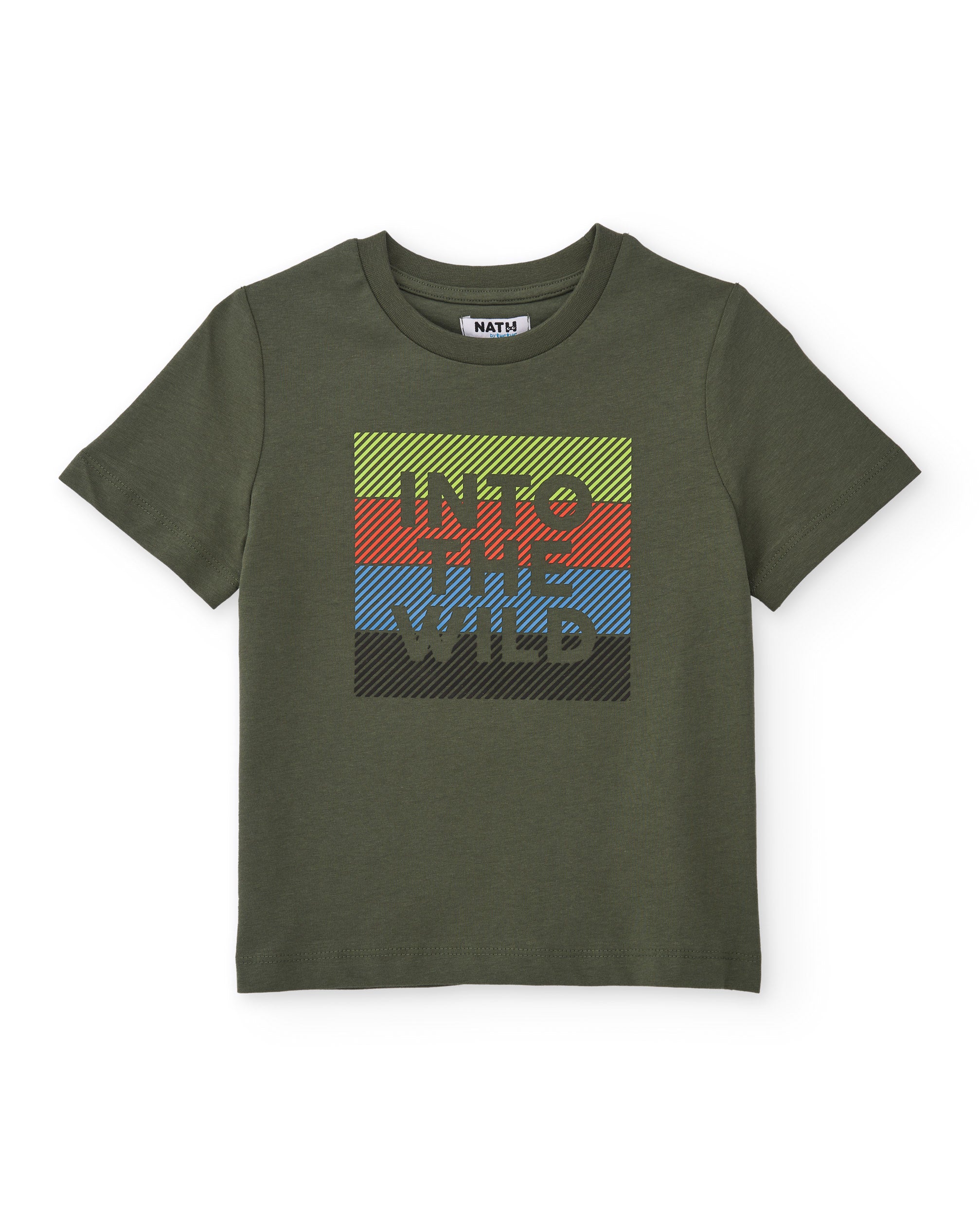 TucTuc Magliette t-shirt bambino verde Into the Wild