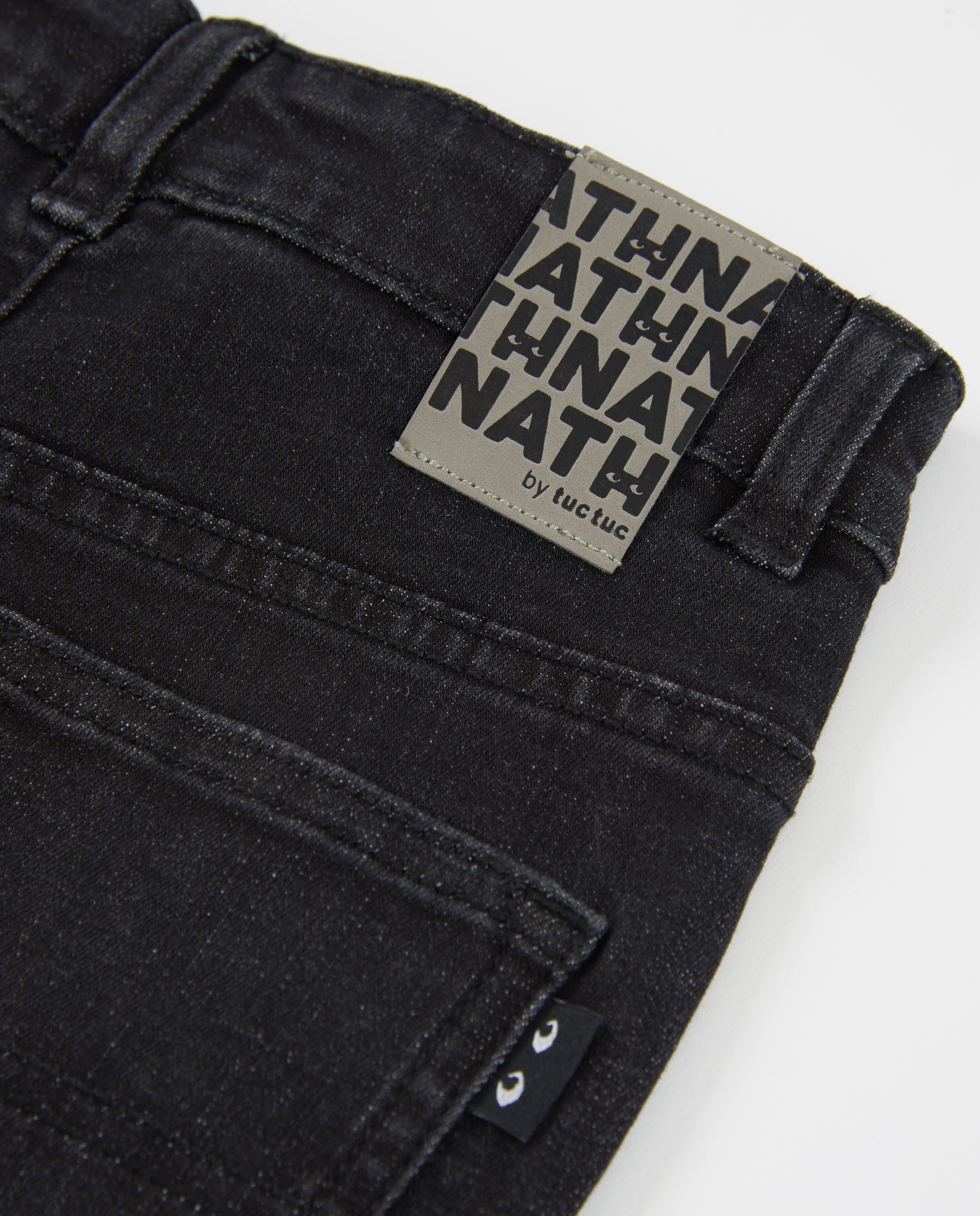 TucTuc Pantaloni jeans bambino denim grigio scuro dritto