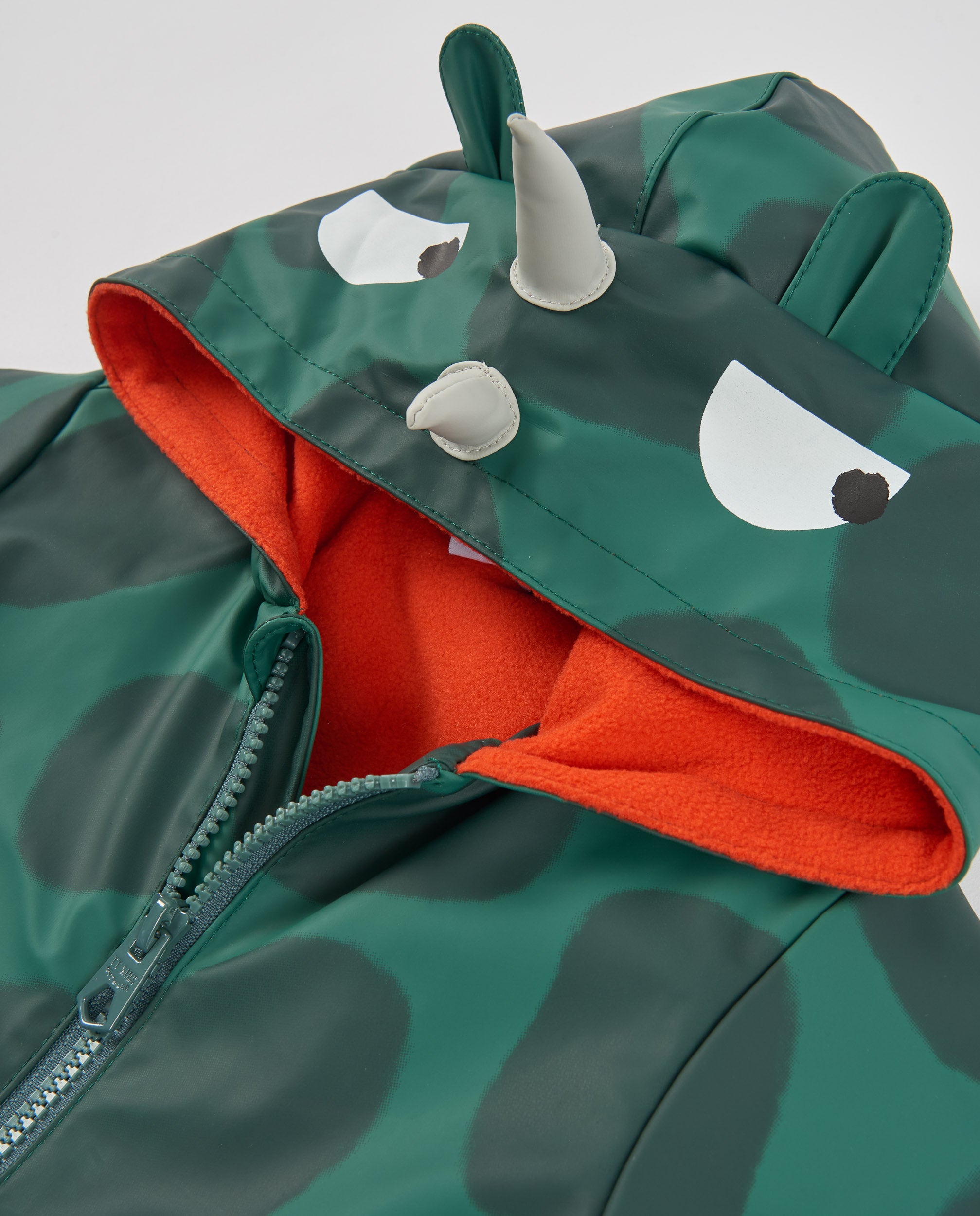 TucTuc Cappotti impermeabile bambino rinoceronte verde