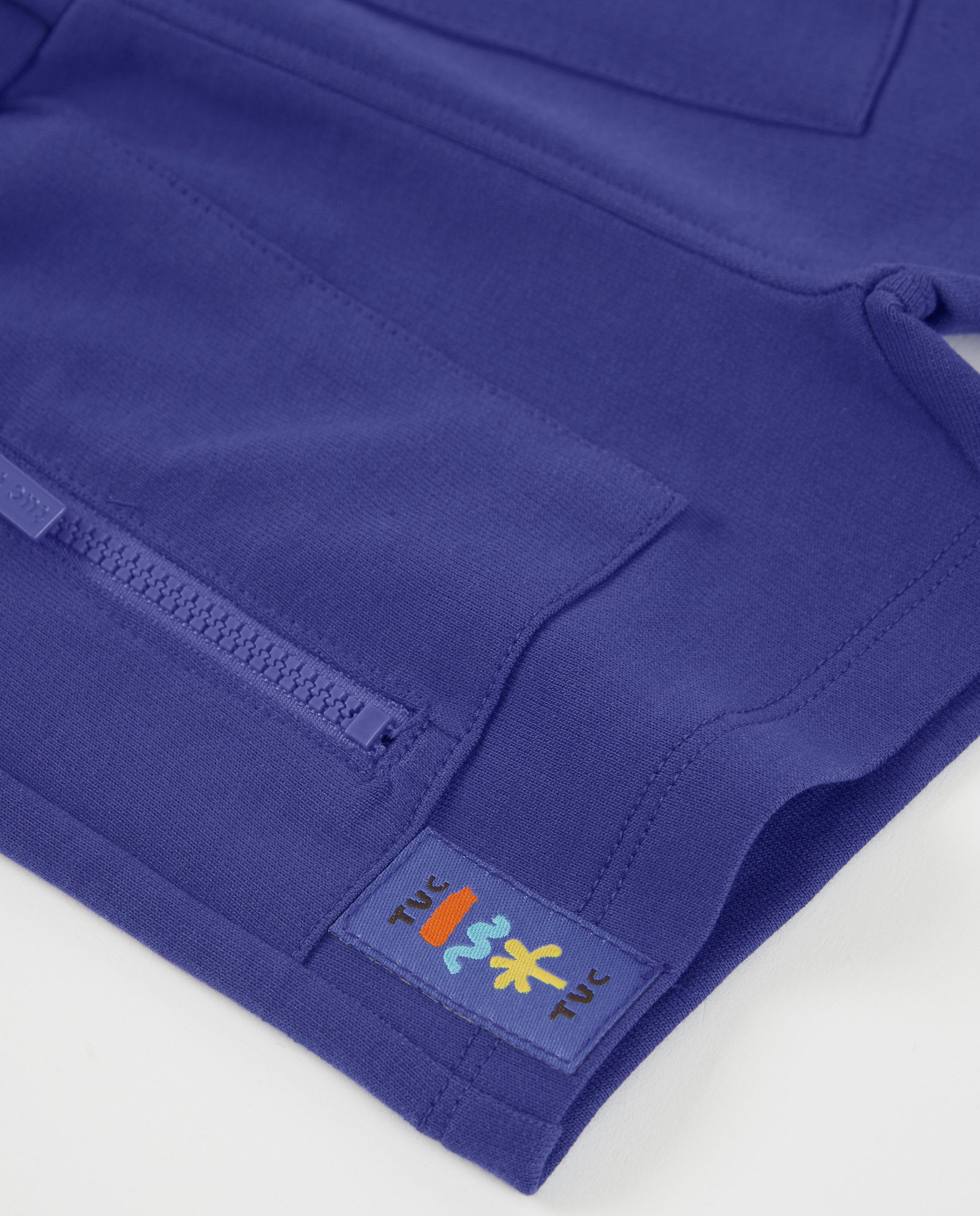 TucTuc Bermuda shorts bambino lila tasche zip elastico