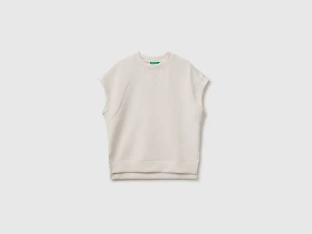 Benetton Flowing Top Maglia modal spacchi taglia M