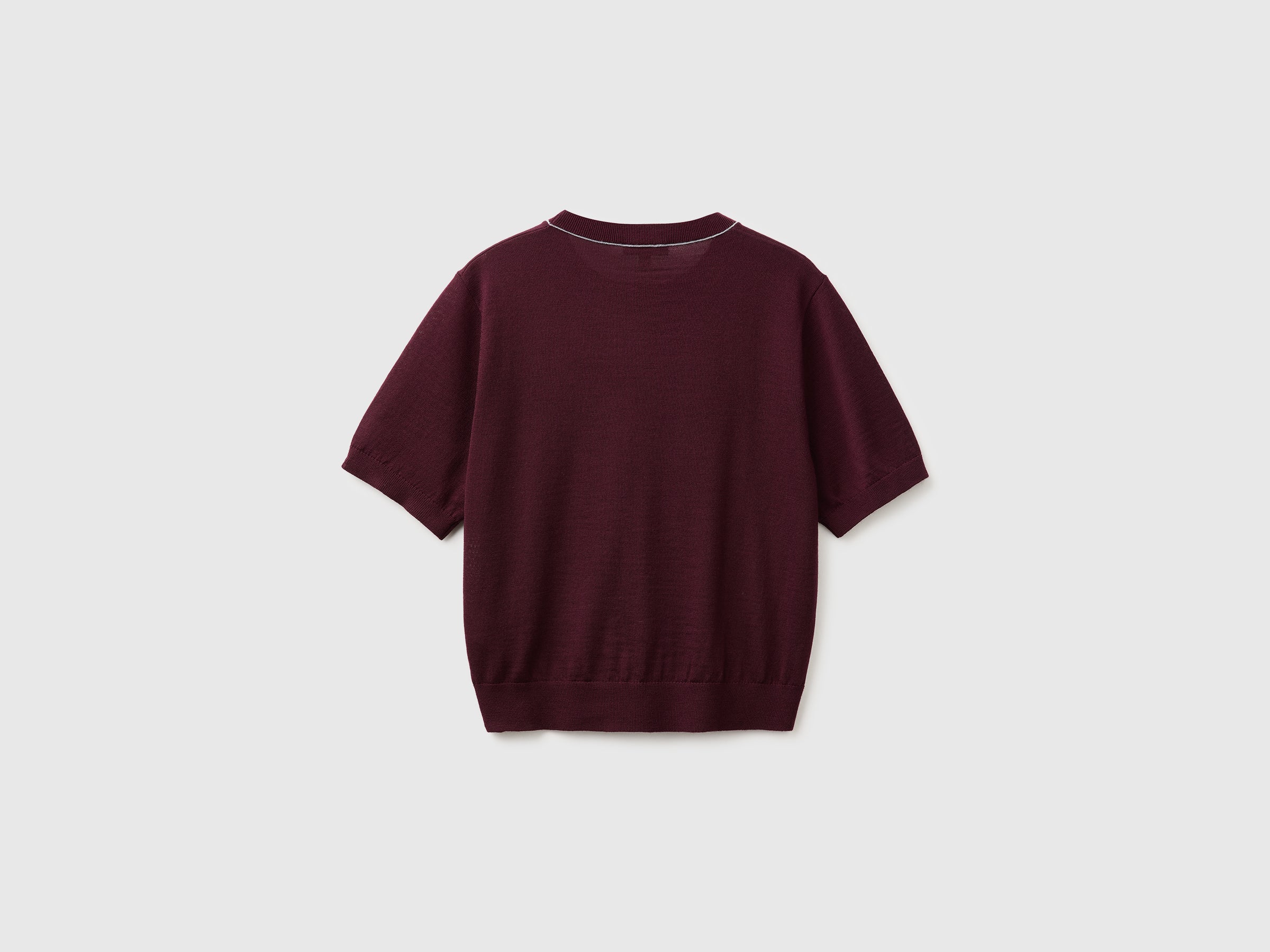 United Colors of Benetton maglione lana merino manica corta