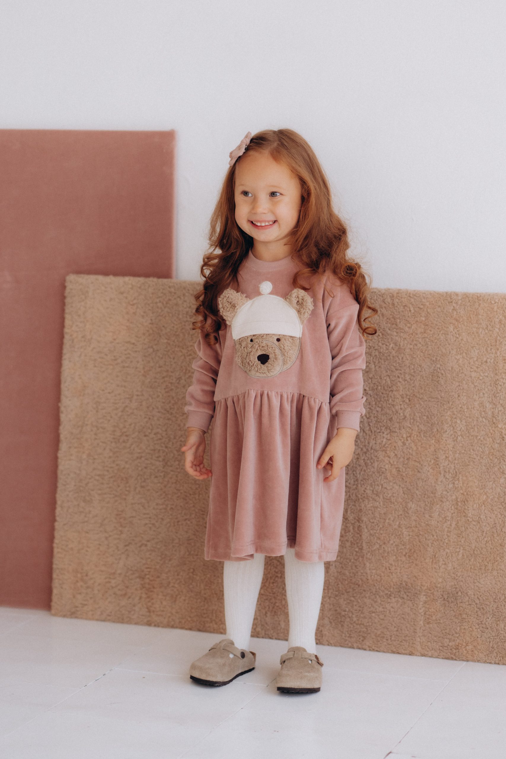 Woolly Organic Kids Dresses vestito bambina velluto bio
