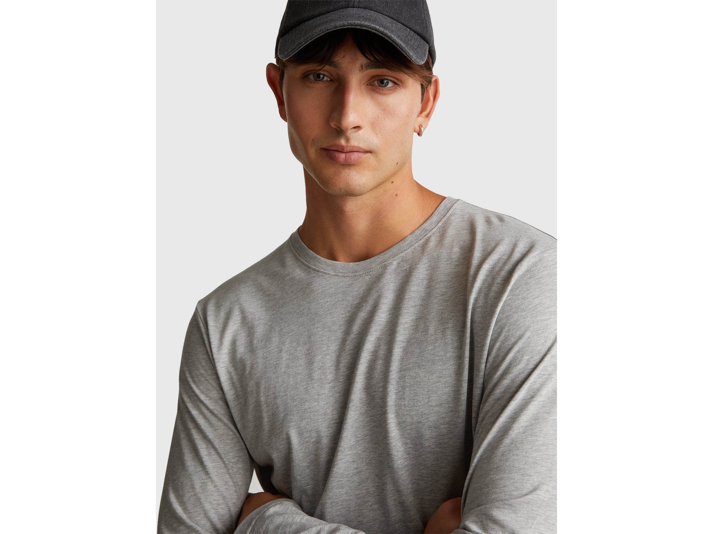 United Colors of Benetton T-shirt Cotone Manica Lunga Girocollo XS-XXXL