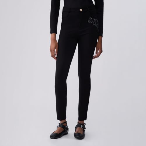 Liu Jo Pantaloni Skinny pantaloni taglia L ricamo gioiello