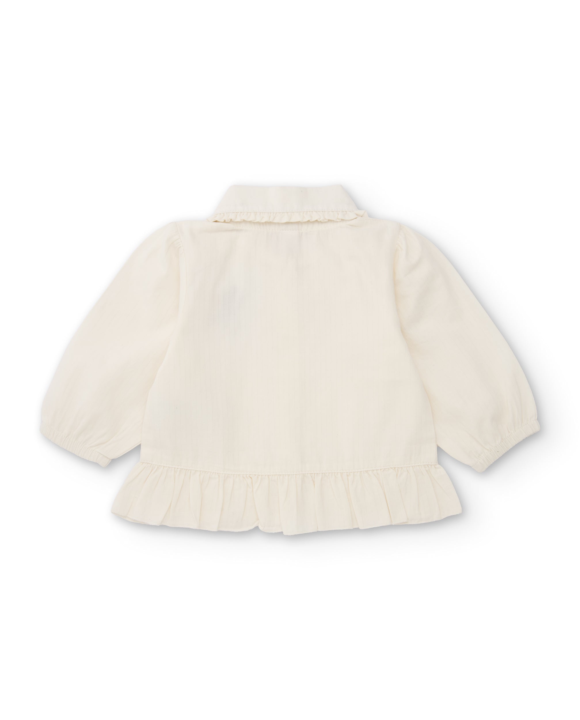TucTuc Camicette blusa bambina crudo volant ricamo