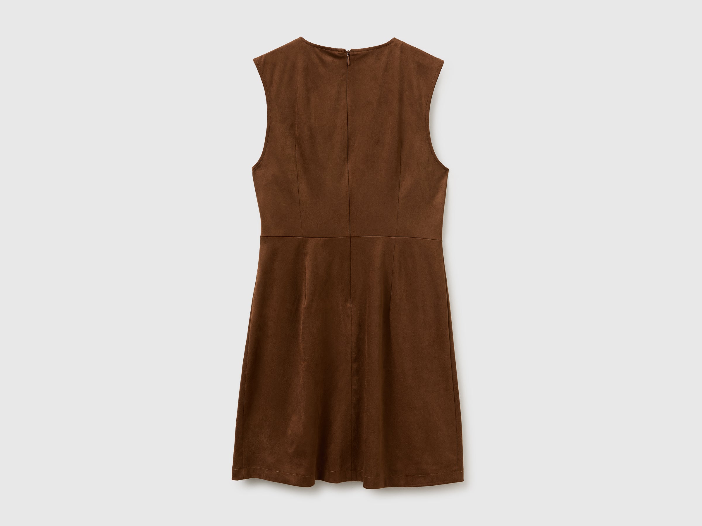 Benetton Abito smanicato effetto camoscio taglia 38