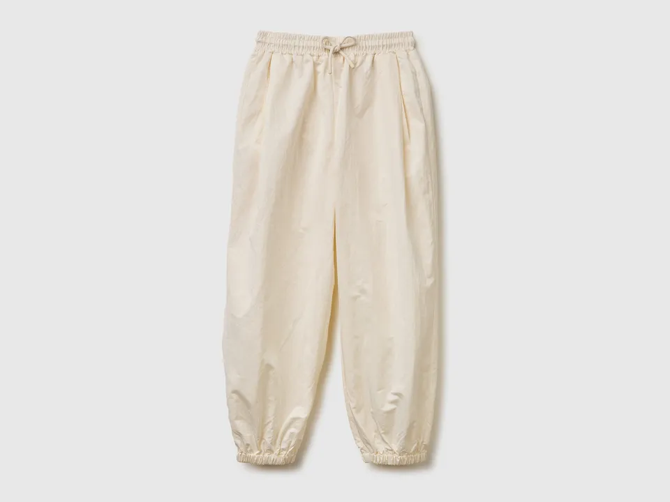 United Colors of Benetton Pantaloni Balloon Nylon con Coulisse
