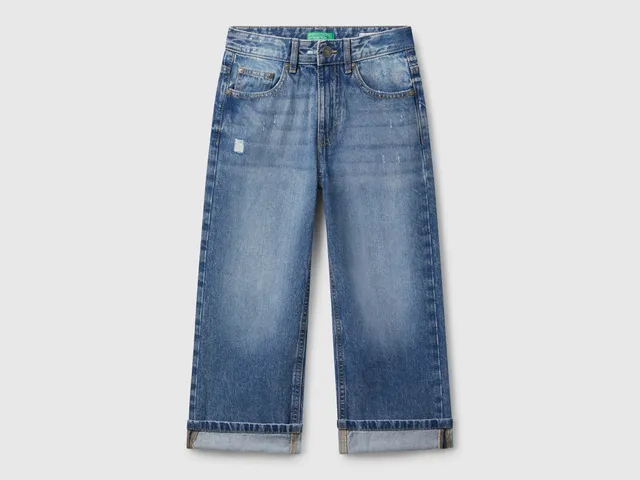 United Colors of Benetton Jeans Dritti Strappi Cotone taglia M