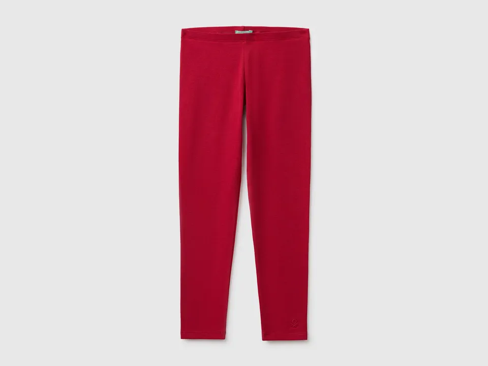 United Colors of Benetton Leggings Cotone Elasticizzato con Logo