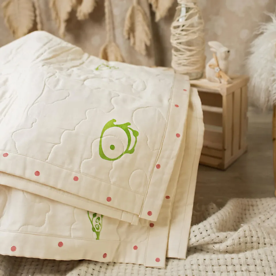 Pamboo Bedlinen trapunta neonato cotone organico orso