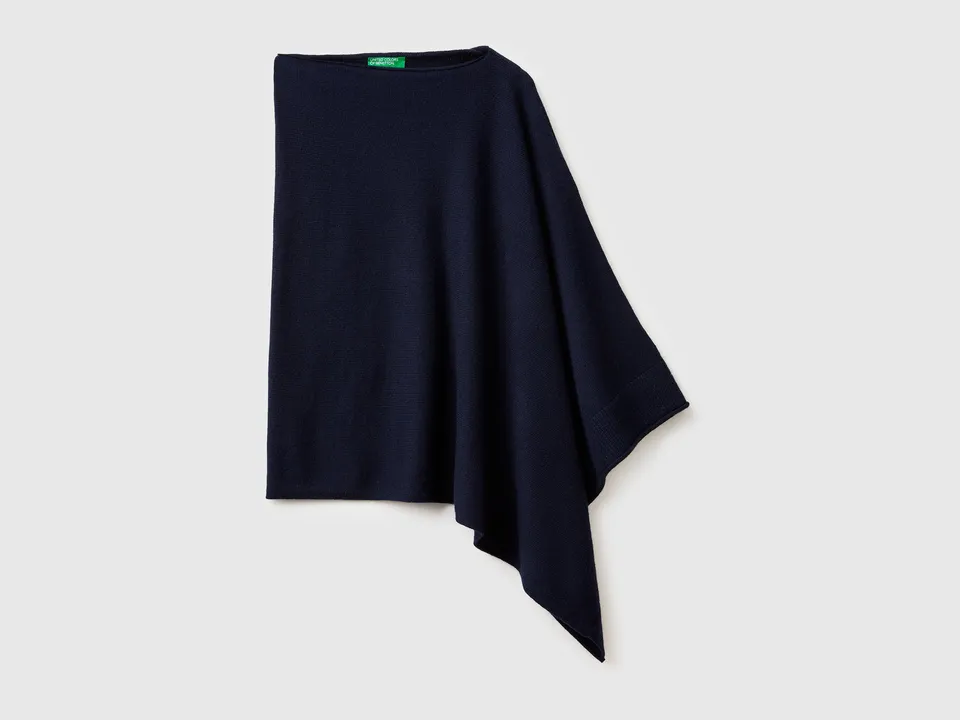 United Colors of Benetton Poncho Cashmere Tg Unica