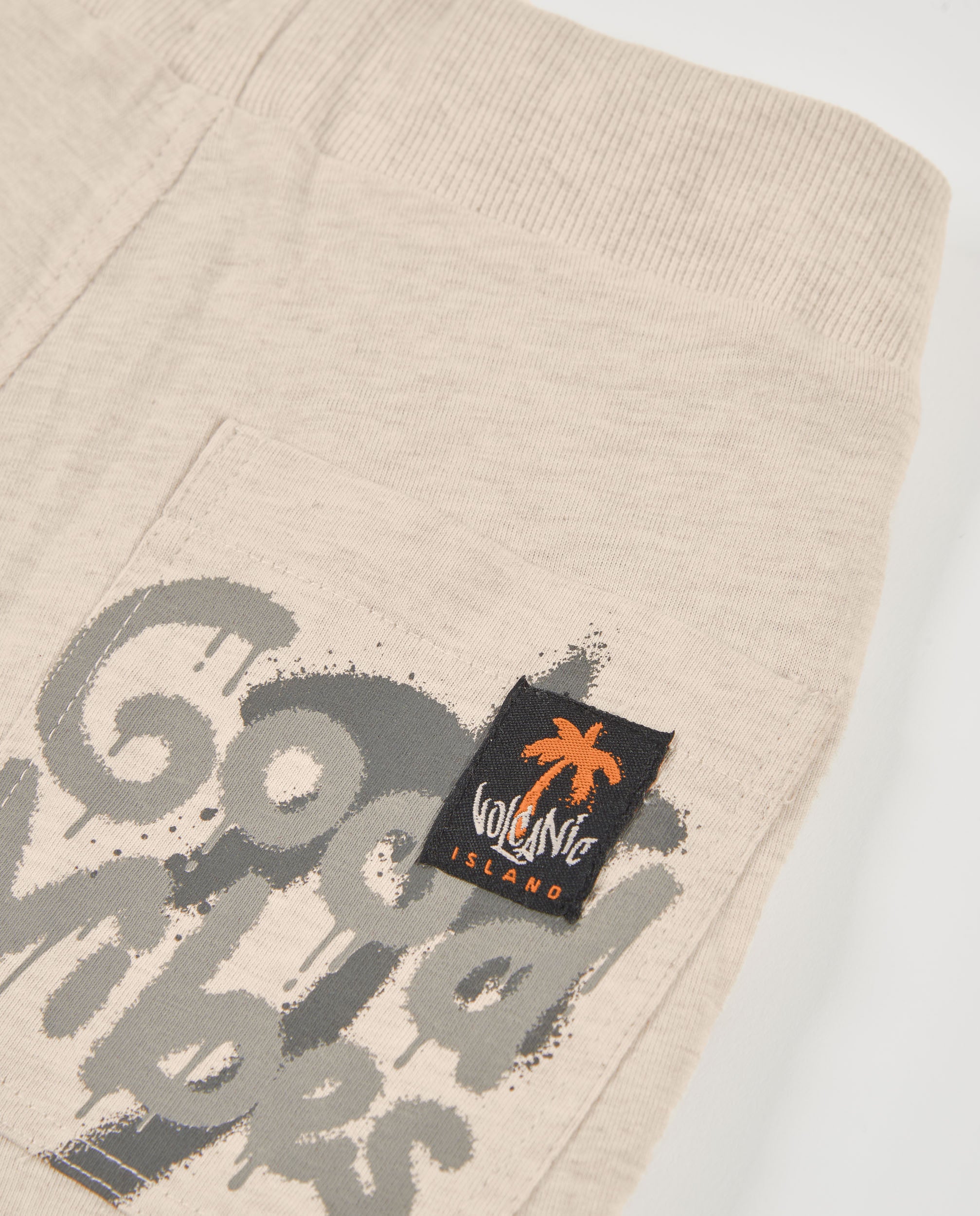 TucTuc Bermuda Maglia Graffiti Beige Bambino Cotone