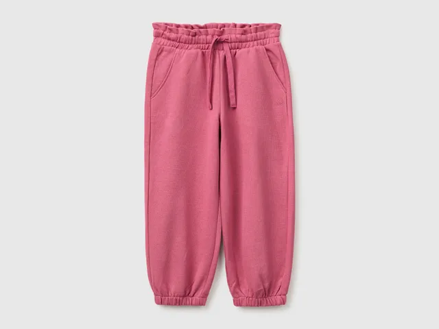 United Colors of Benetton pantaloni tuta 104 cotone biologico felpa