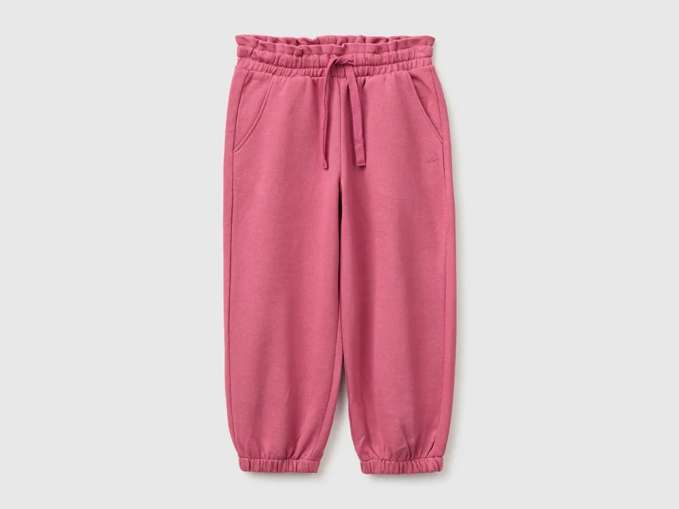 United Colors of Benetton pantaloni tuta 104 cotone biologico felpa