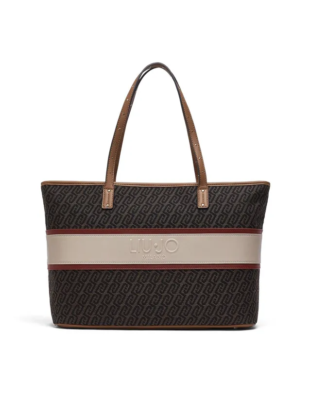 Liu Jo Borsa Tote media monogram 00533 con zip