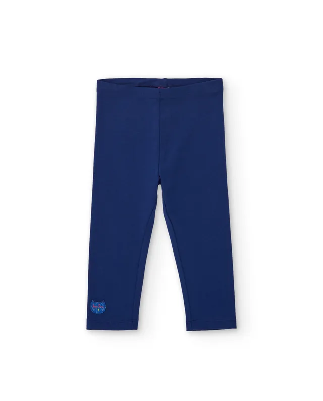 TucTuc Leggings Leggins Bambina Blu Marino Elastici