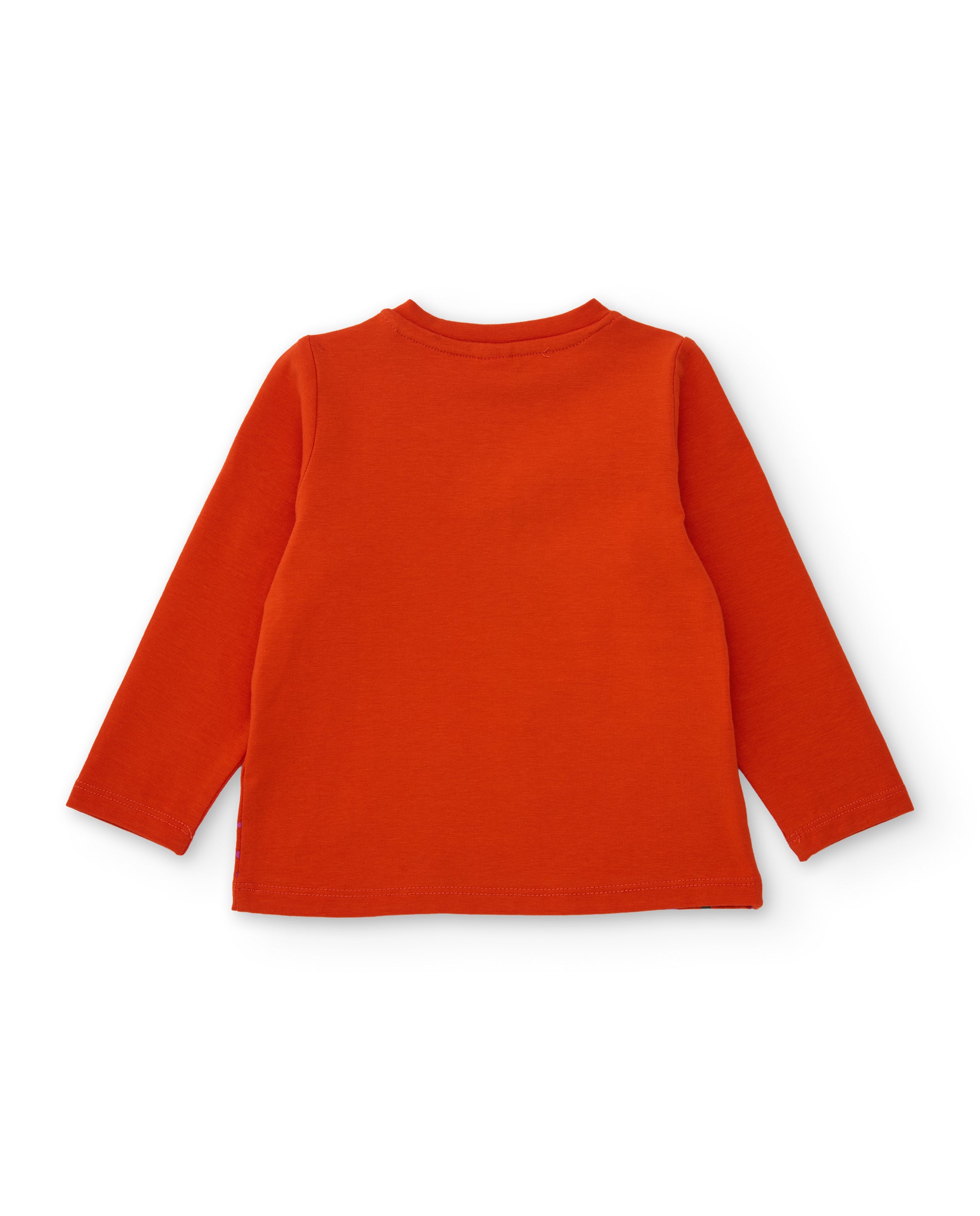 TucTuc Magliette maglia bambina cotone arancione fiori