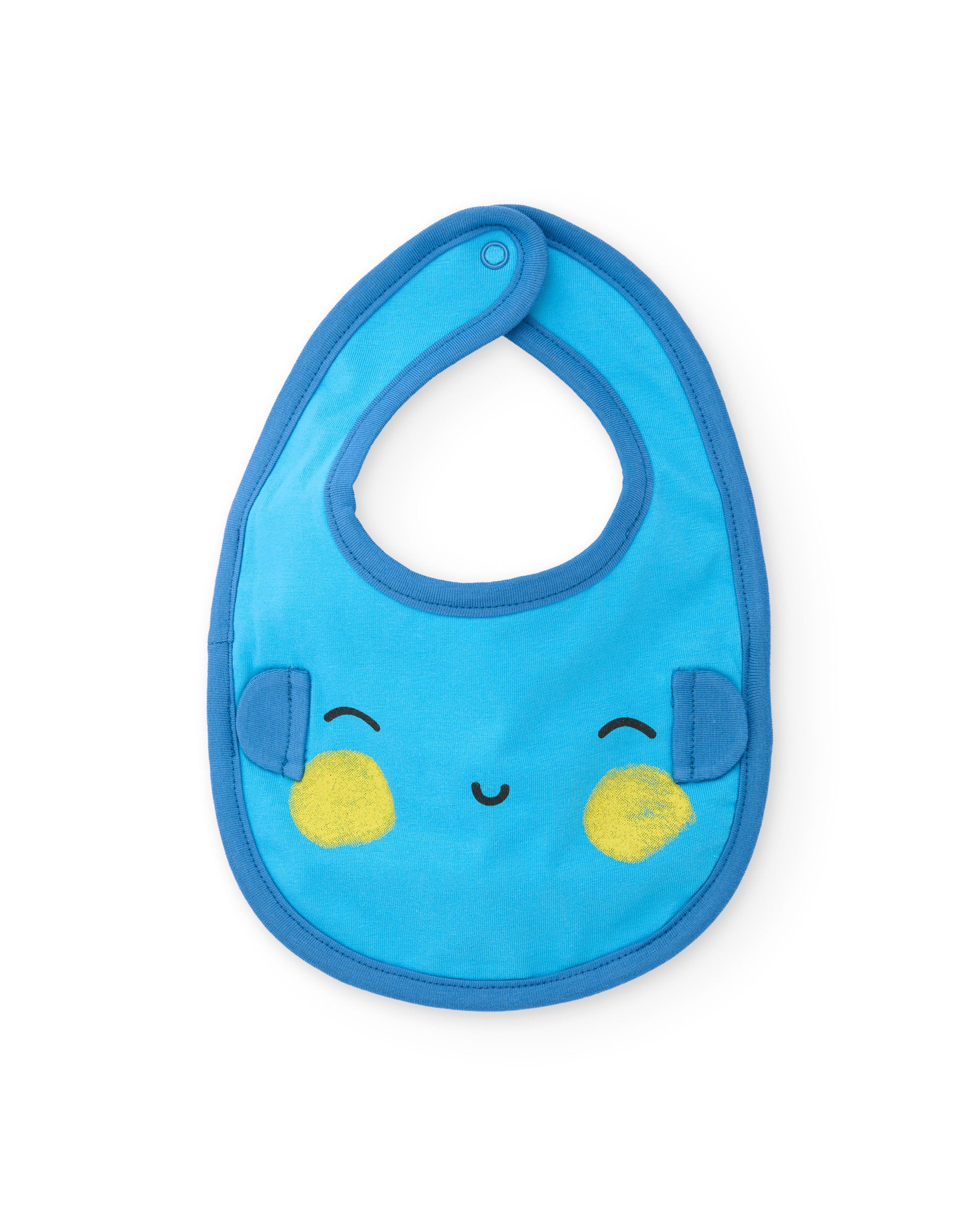 TucTuc Accessori Pack 2 bavaglini neonato blu cotone