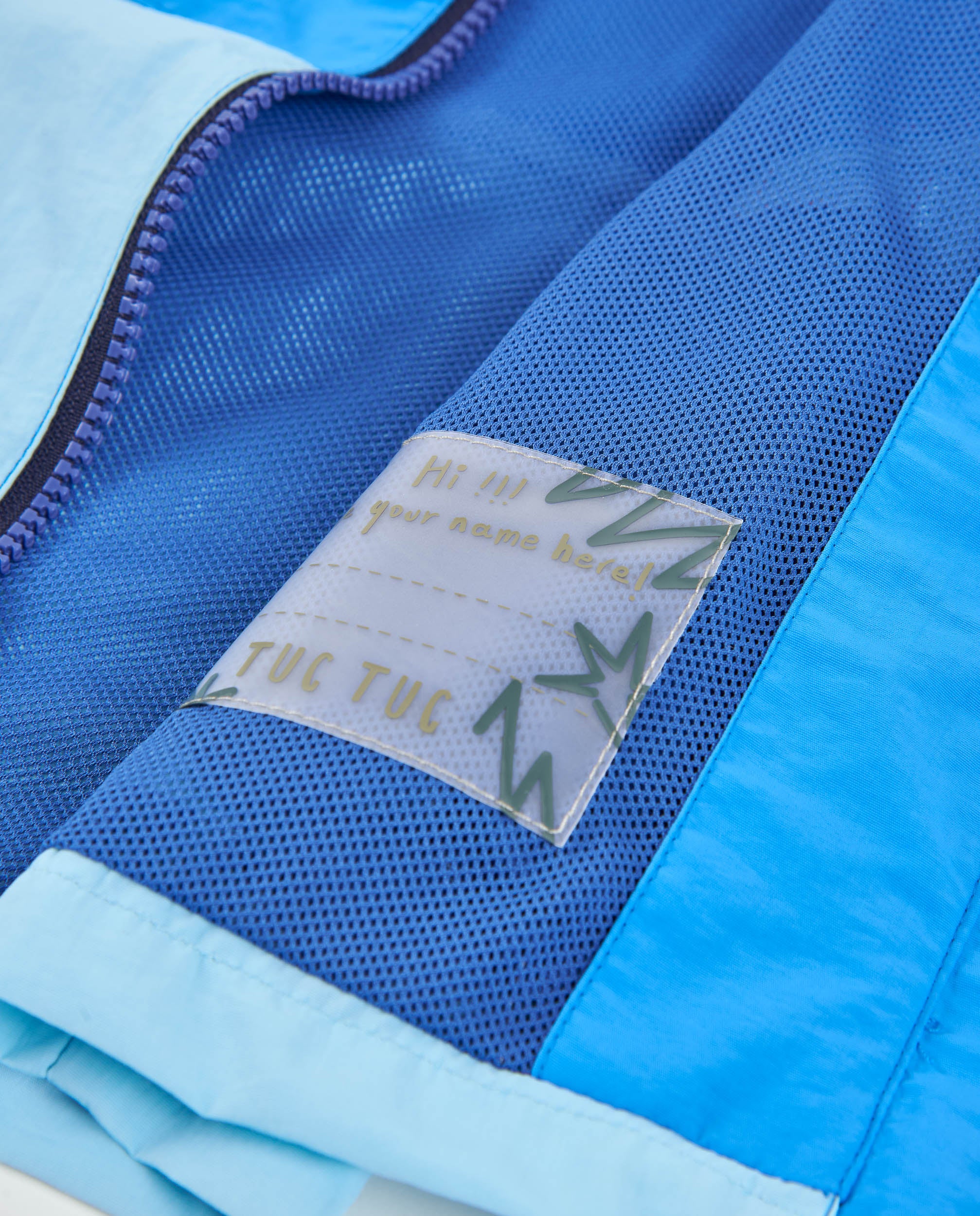 TucTuc Giacche Giacca Bambino Blu con Zip e Cappuccio