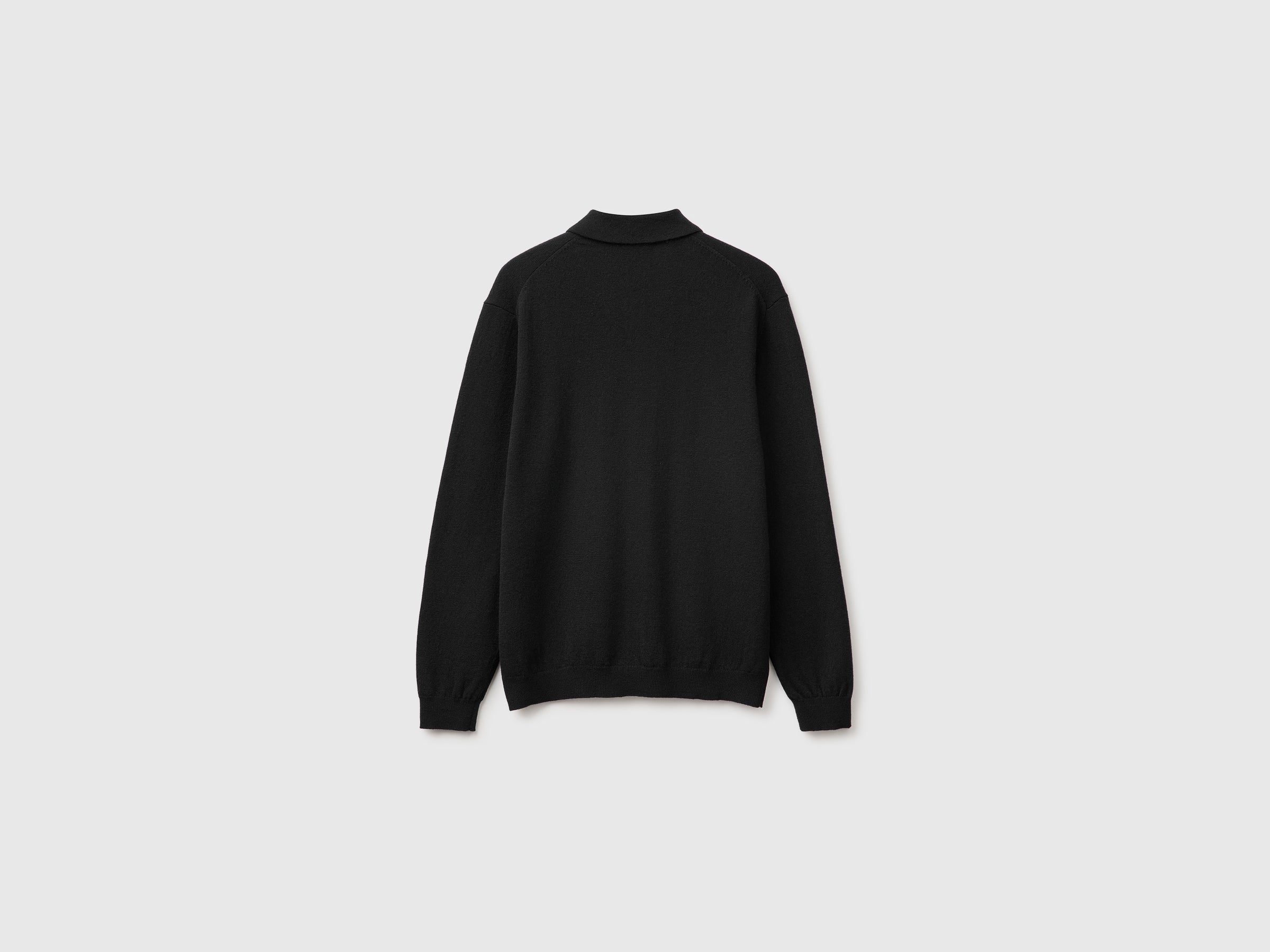 United Colors of Benetton Polos Polo lana merino nera L