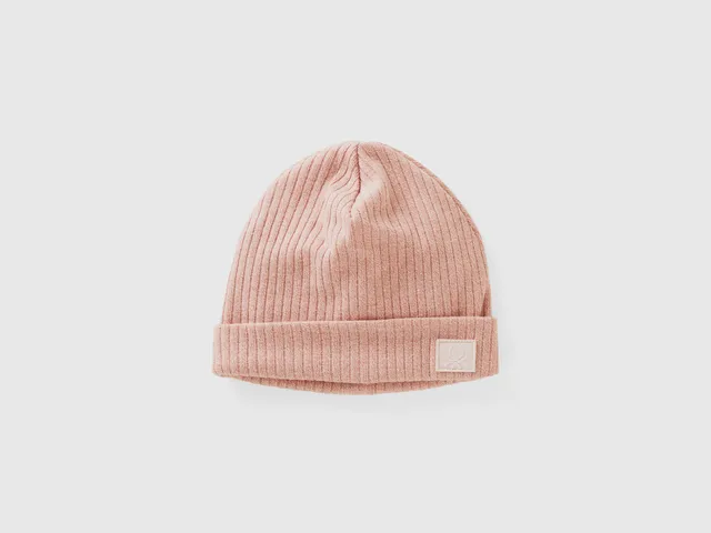 Benetton Cappello viscosa elasticizzata costa logo