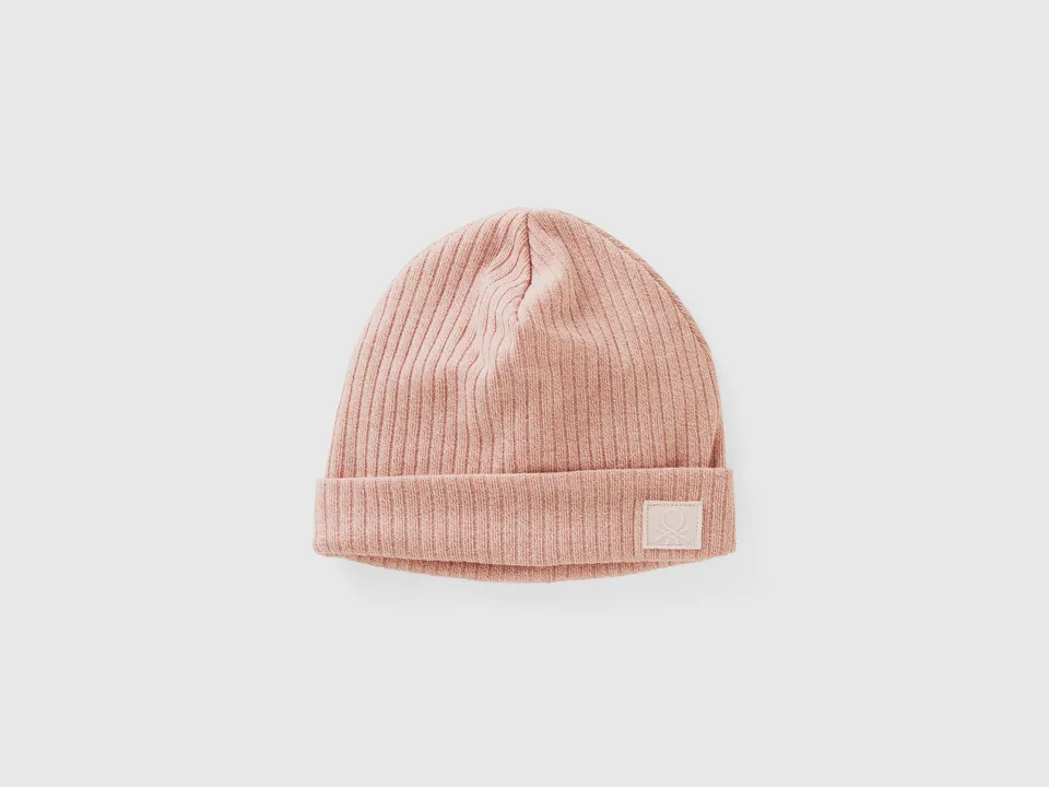 Benetton Cappello viscosa elasticizzata costa logo