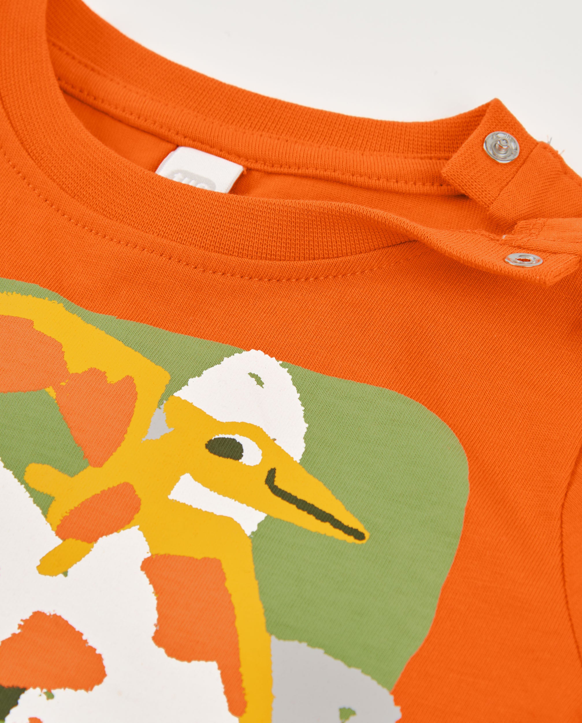 TucTuc Magliette T-shirt bimbo arancione stampa natura