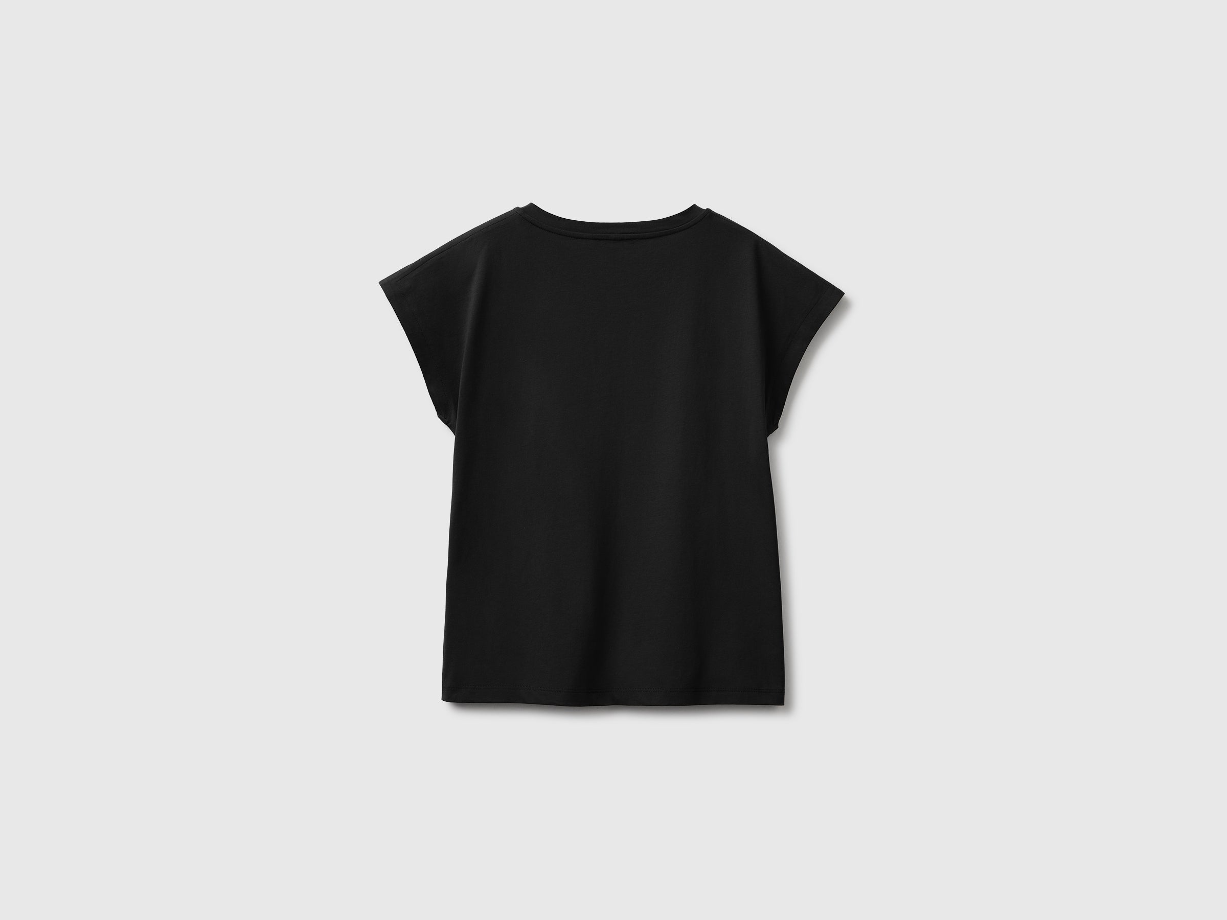 United Colors of Benetton T-Shirt con Spacchi Maglietta Cotone
