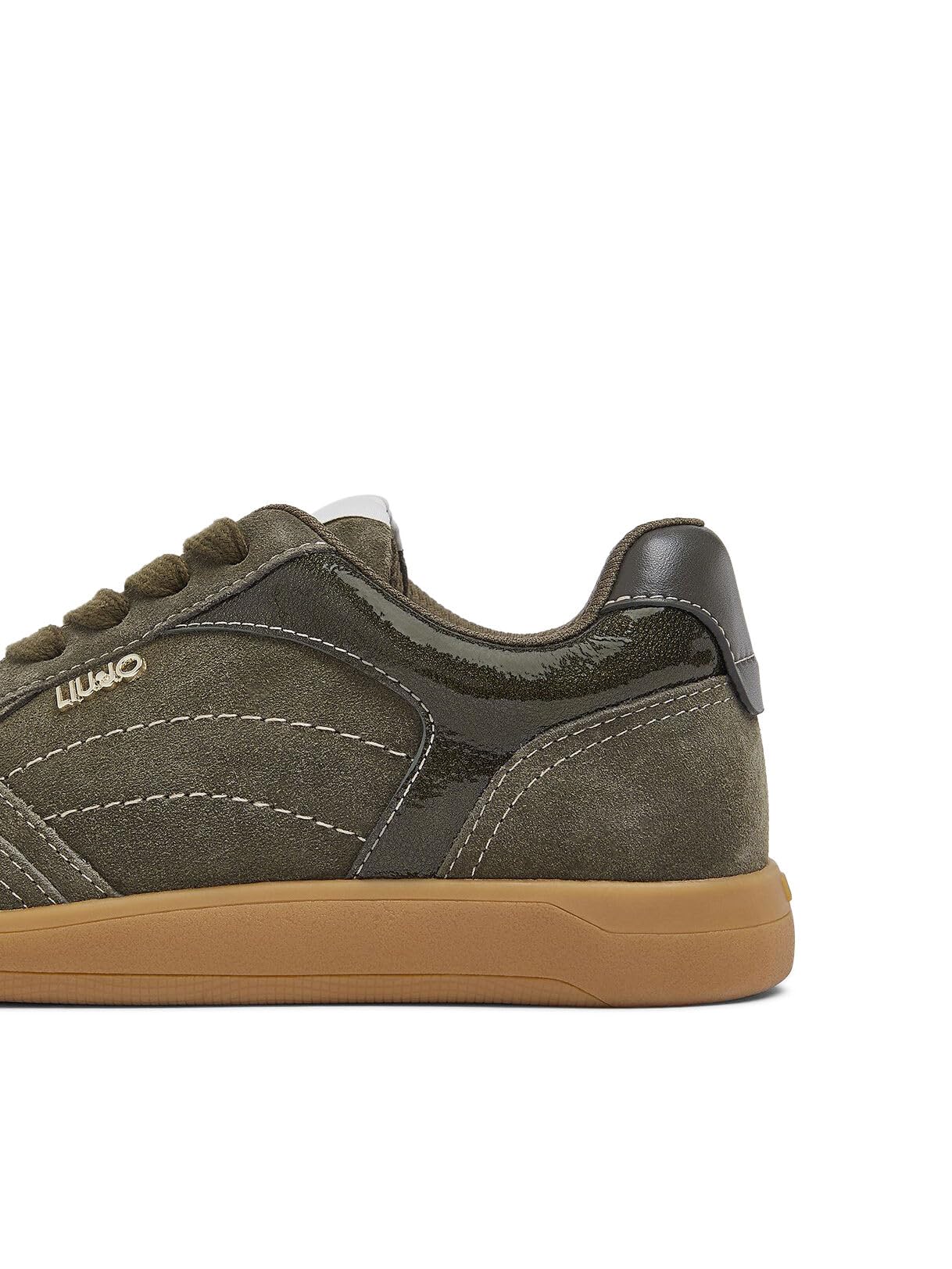 Liu Jo Scarpe Sneakers Suede verdi suola bassa